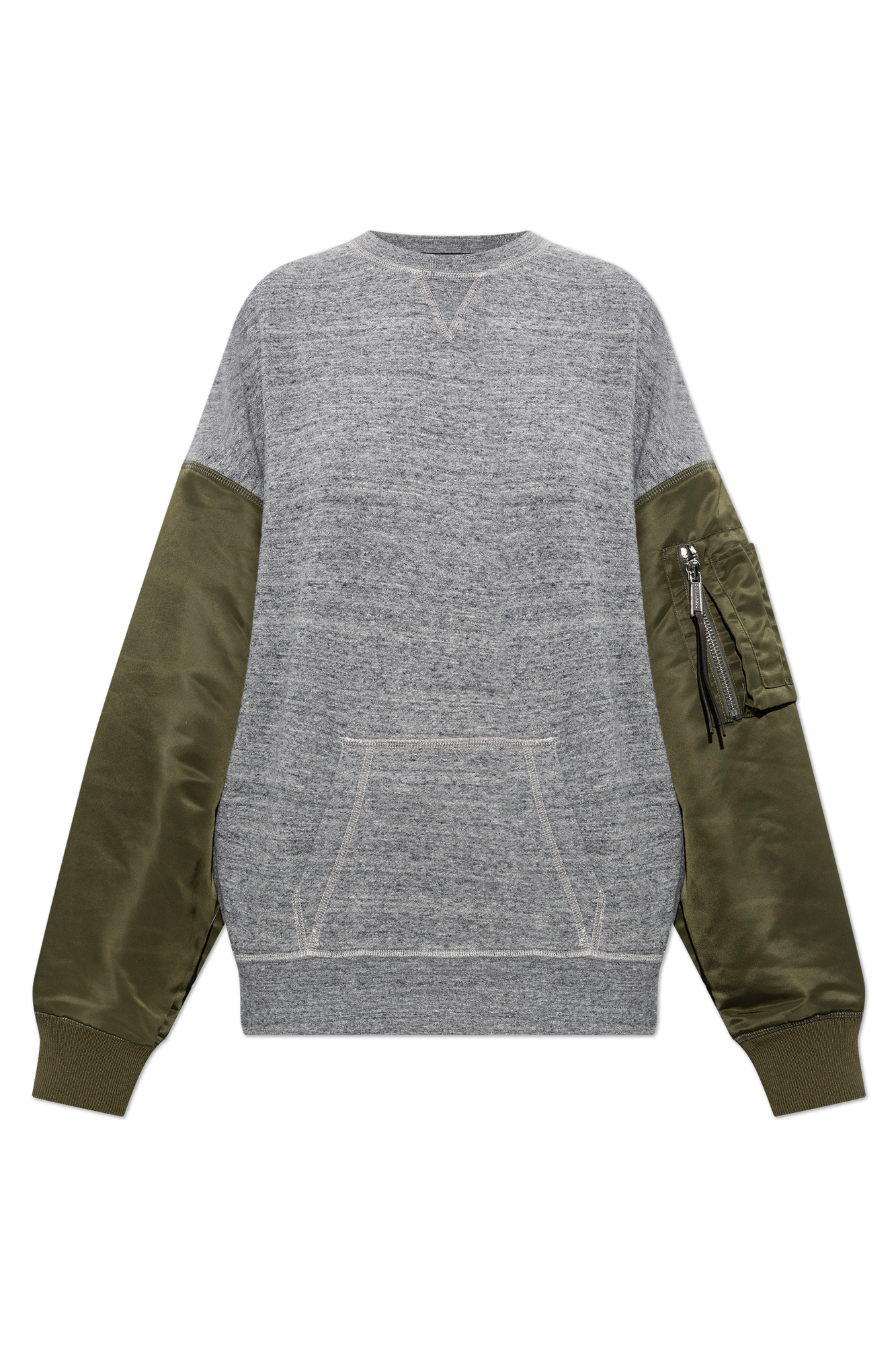 Dsquared2 Bluza Z łączonych Materiałów, Kobiety, Szary