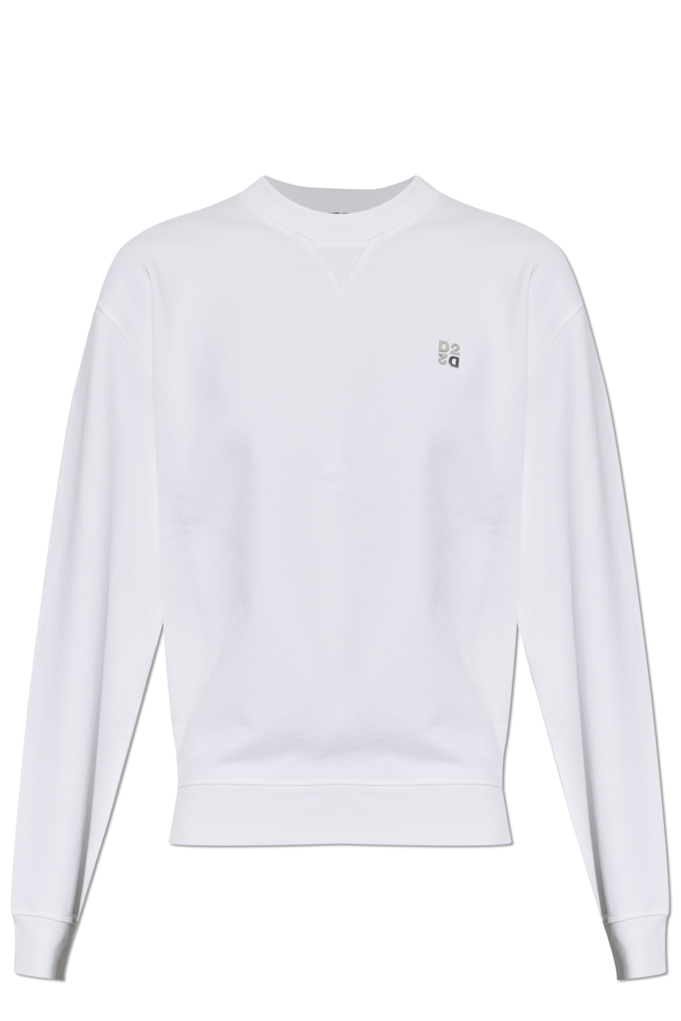 Dsquared2 Bluza Z Aplikacją W Kształcie Logo, Kobiety, Biały