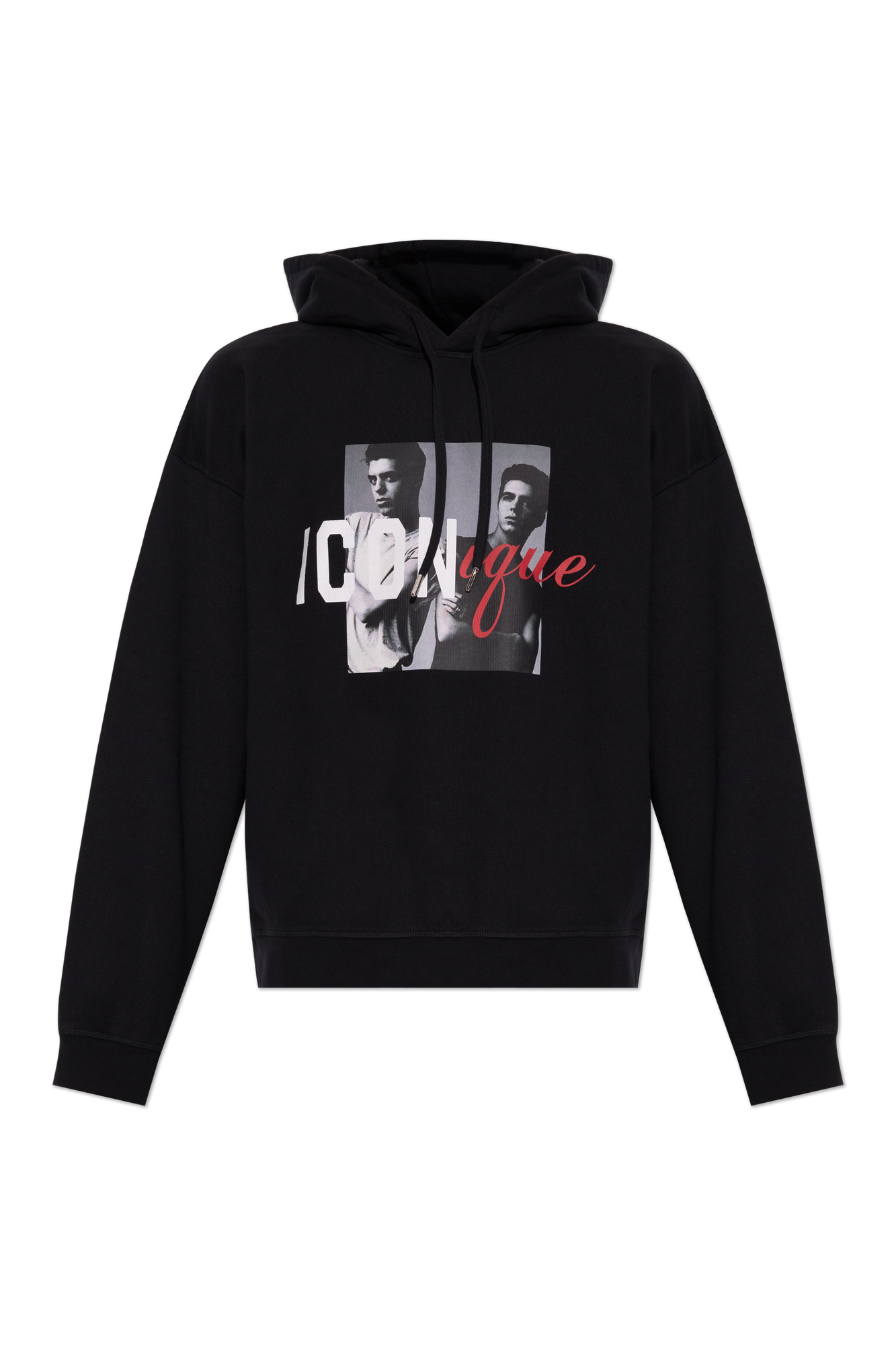 Dsquared2 Bluza Z Nadrukiem, Mężczyźni, Czarny