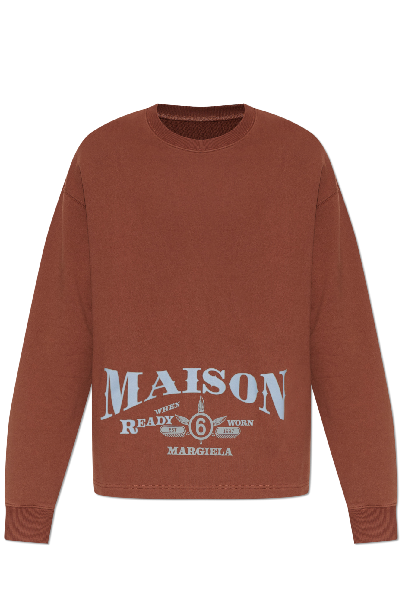MM6 Maison Margiela Bluza Z Nadrukiem, Mężczyźni, Brązowy