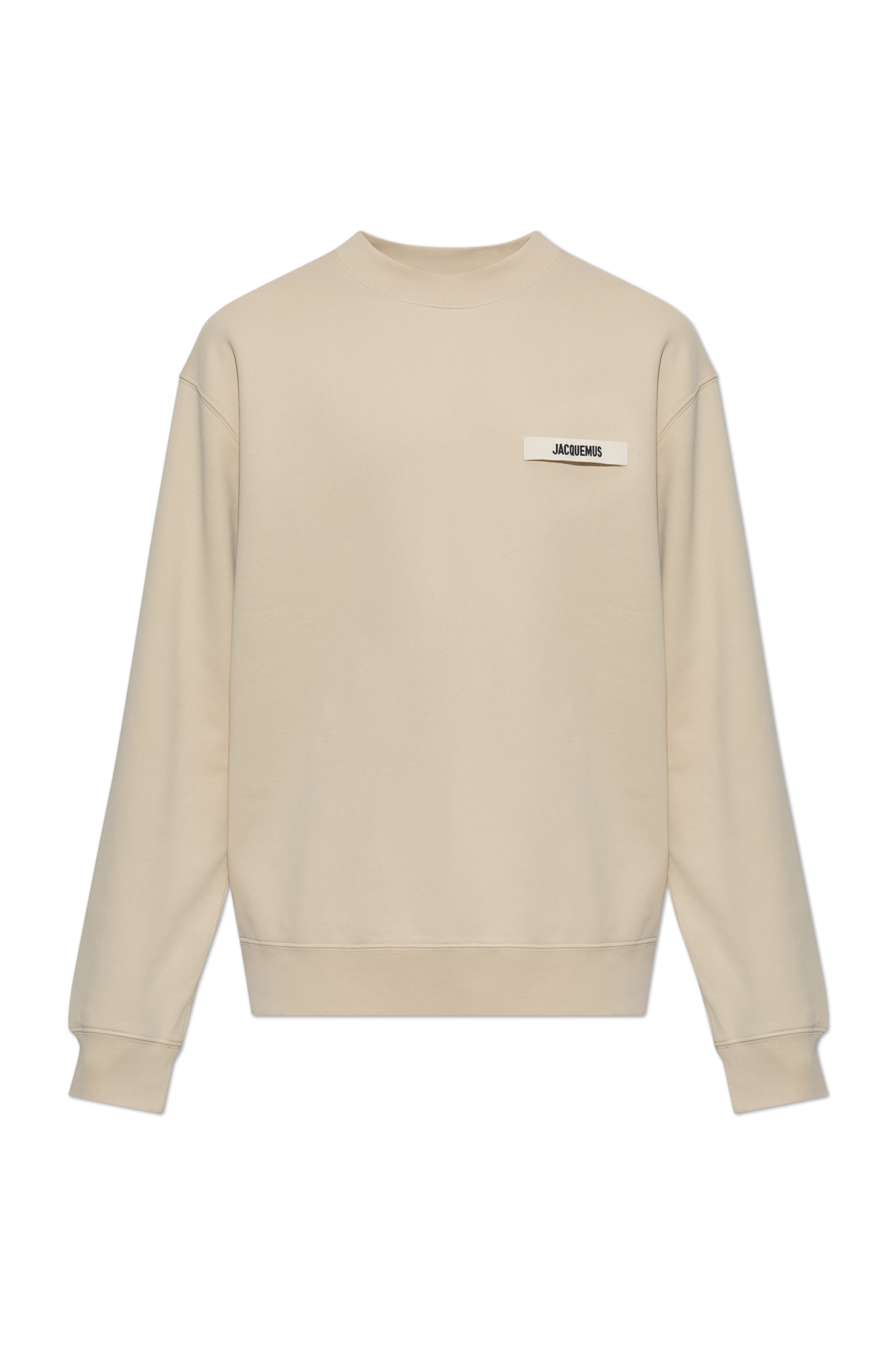 Jacquemus Bluza Z Naszywką Z Logo, Mężczyźni, Kremowy