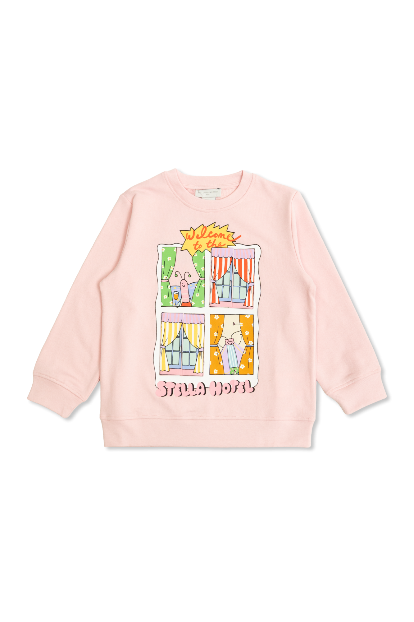 Stella McCartney Kids Bluza Z Nadrukiem, Unisex, Różowy