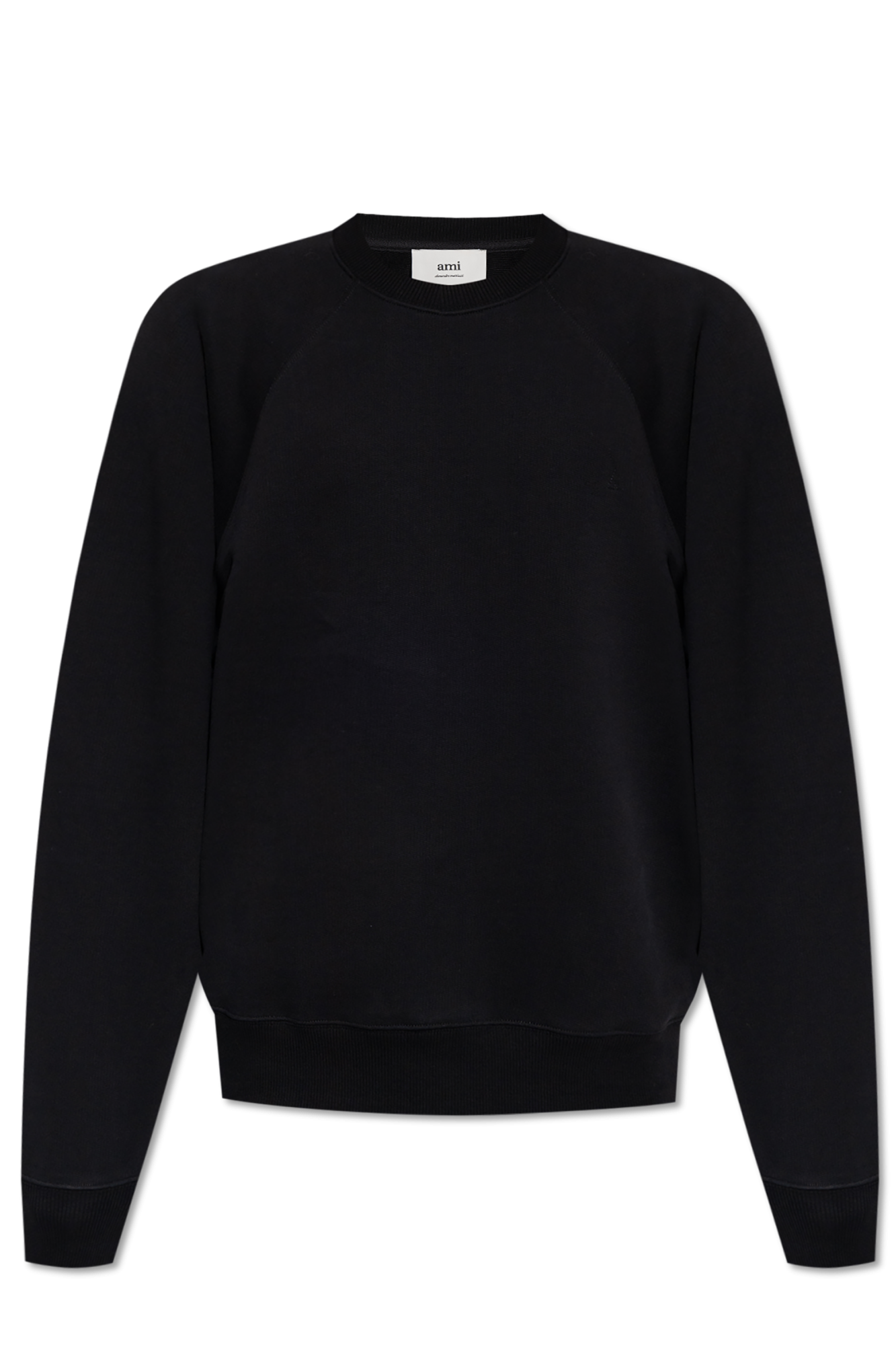 Ami Alexandre Mattiussi Bluza Z Logo, Unisex, Czarny