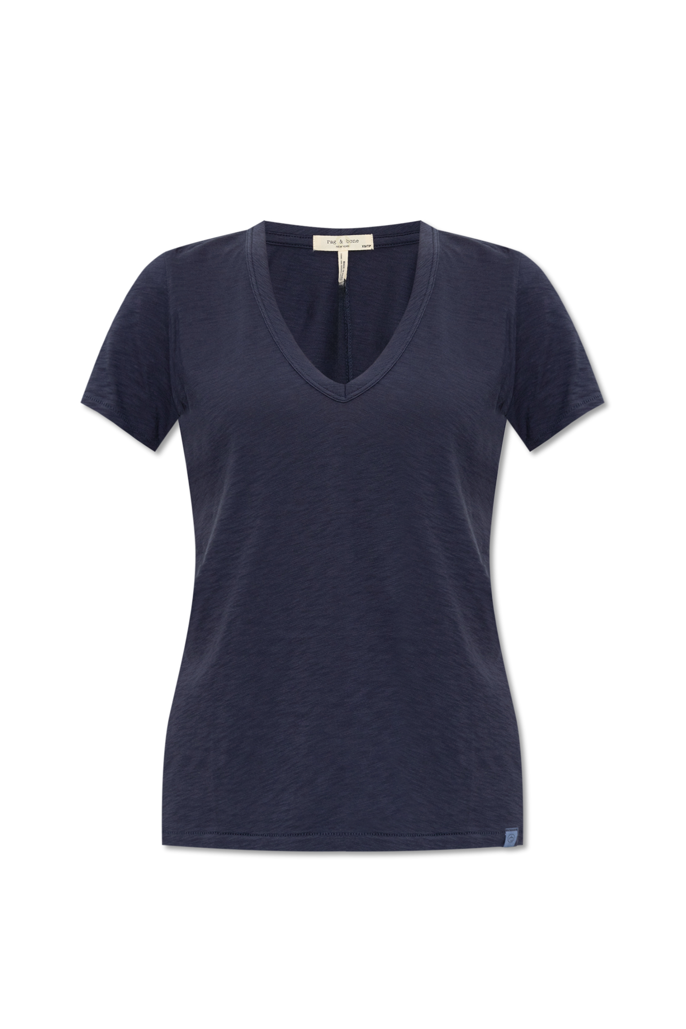 Rag & Bone T-shirt Z Bawełny Organicznej, Kobiety, Granatowy