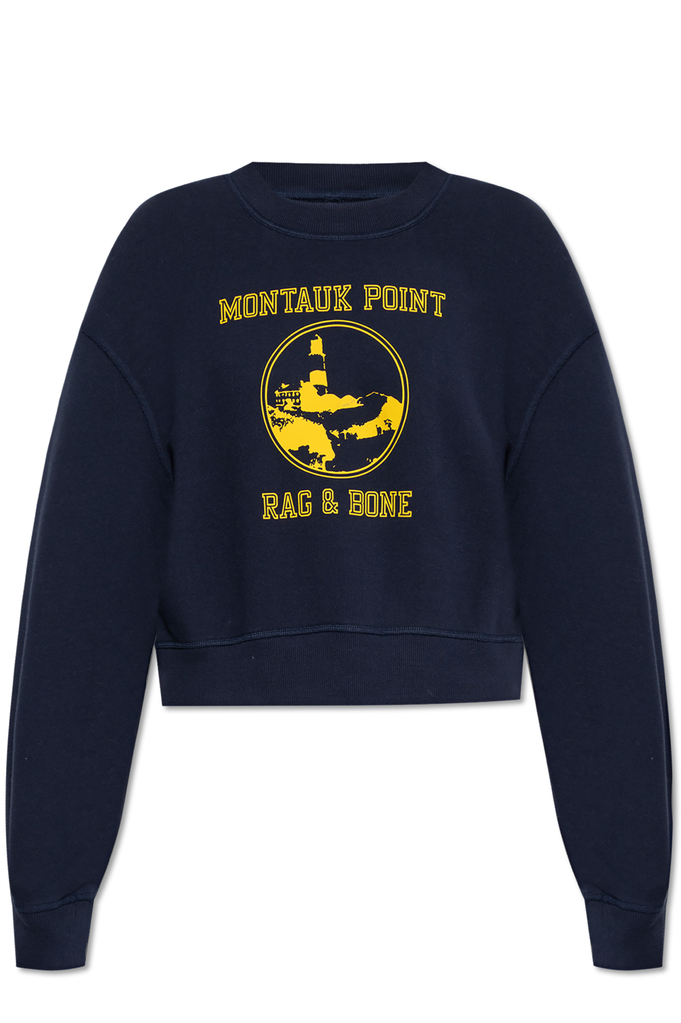 Rag & Bone Bluza Z Nadrukiem, Kobiety, Granatowy