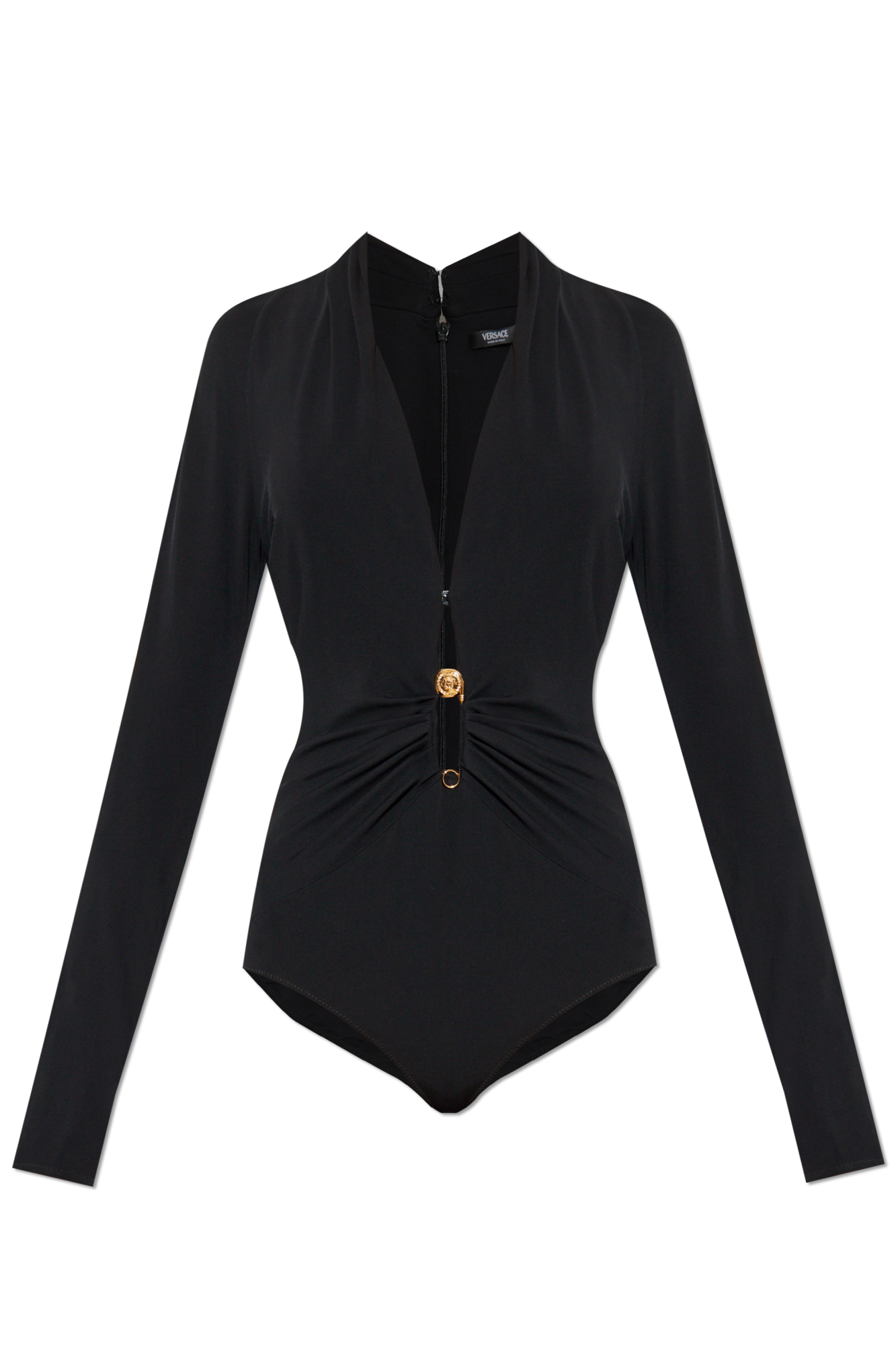 Versace Body Z Dekoracyjna Agrafką, Kobiety, Czarny