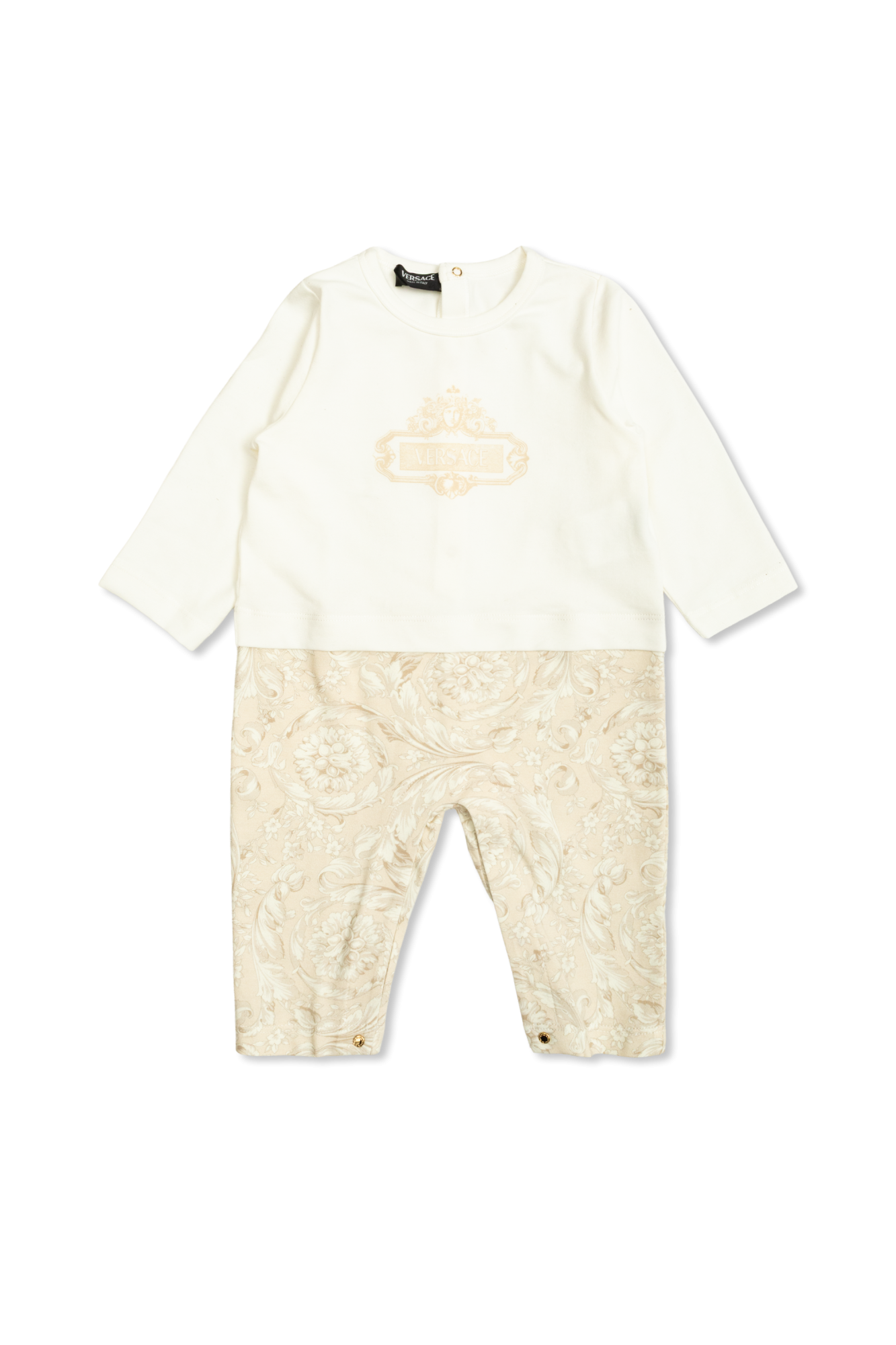 Versace Kids Body Z Logo, Unisex, Kremowy