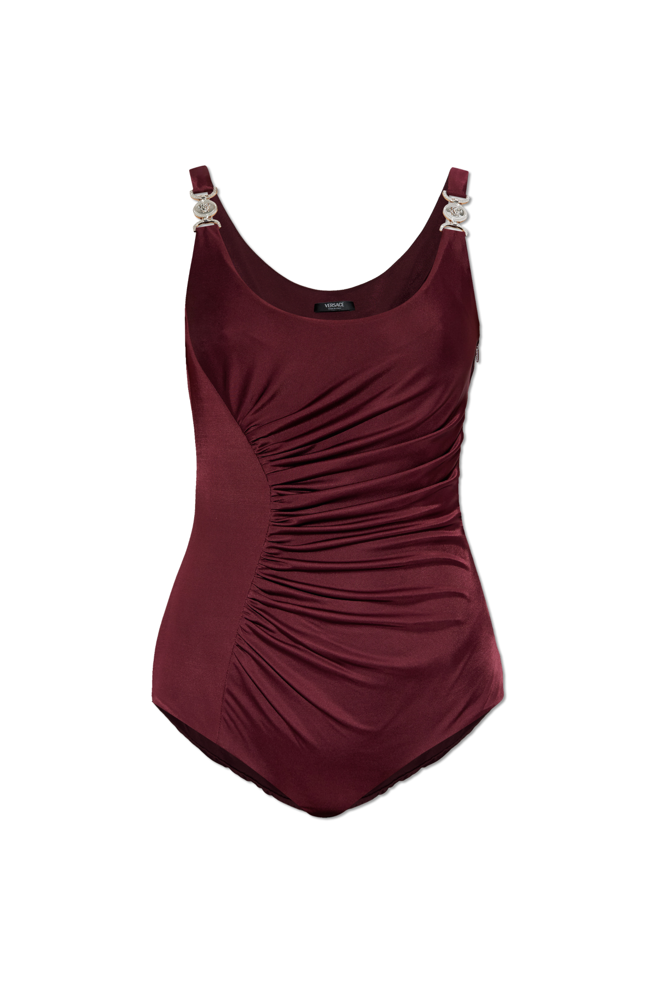 Versace Body Z Dekoracyjnym Drapowaniem, Kobiety, Bordo