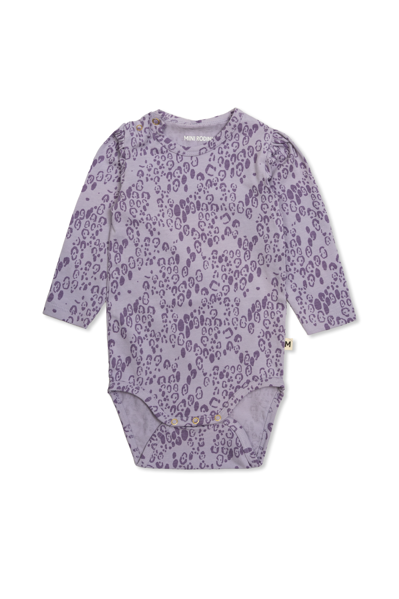 Mini Rodini Body Z Motywem Zwierzęcym, Unisex, Fioletowy