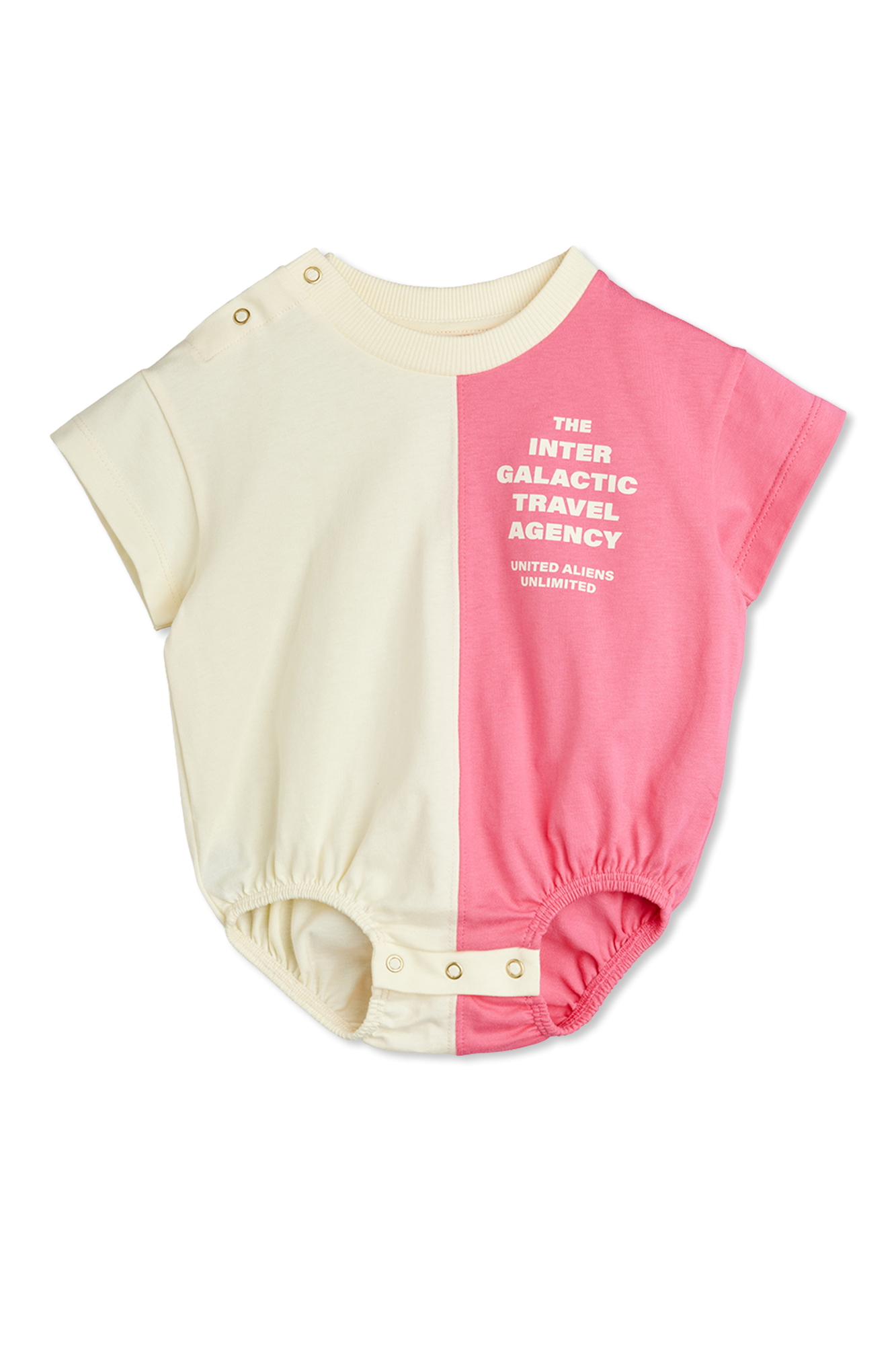Mini Rodini Body Z Nadrukiem, Unisex, Różowy