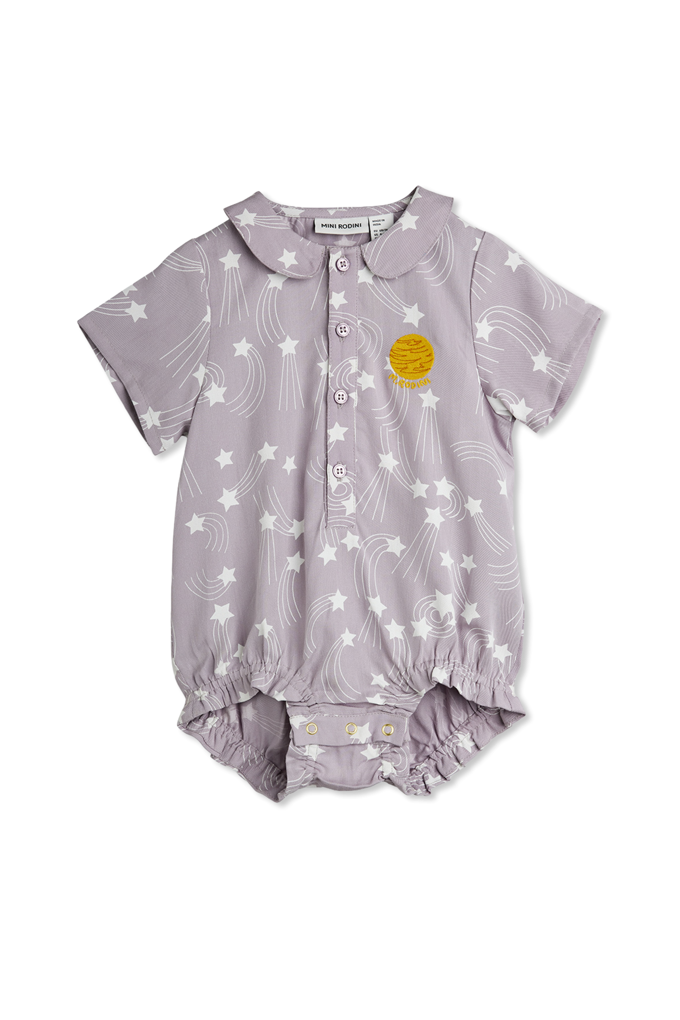 Mini Rodini Rampersy Niemowlęce Z Nadrukiem, Unisex, Fioletowy