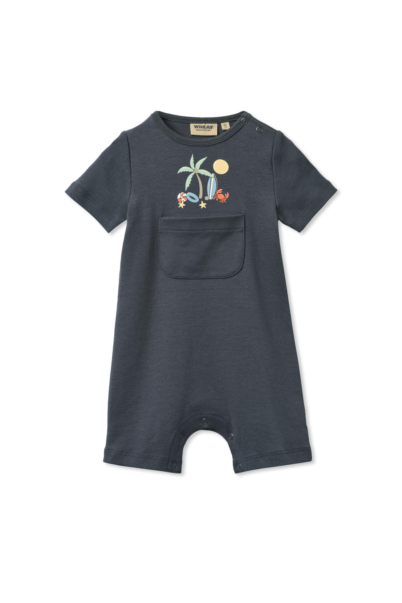 Wheat Pajacyk Niemowlęcy `Per`, Unisex, Granatowy