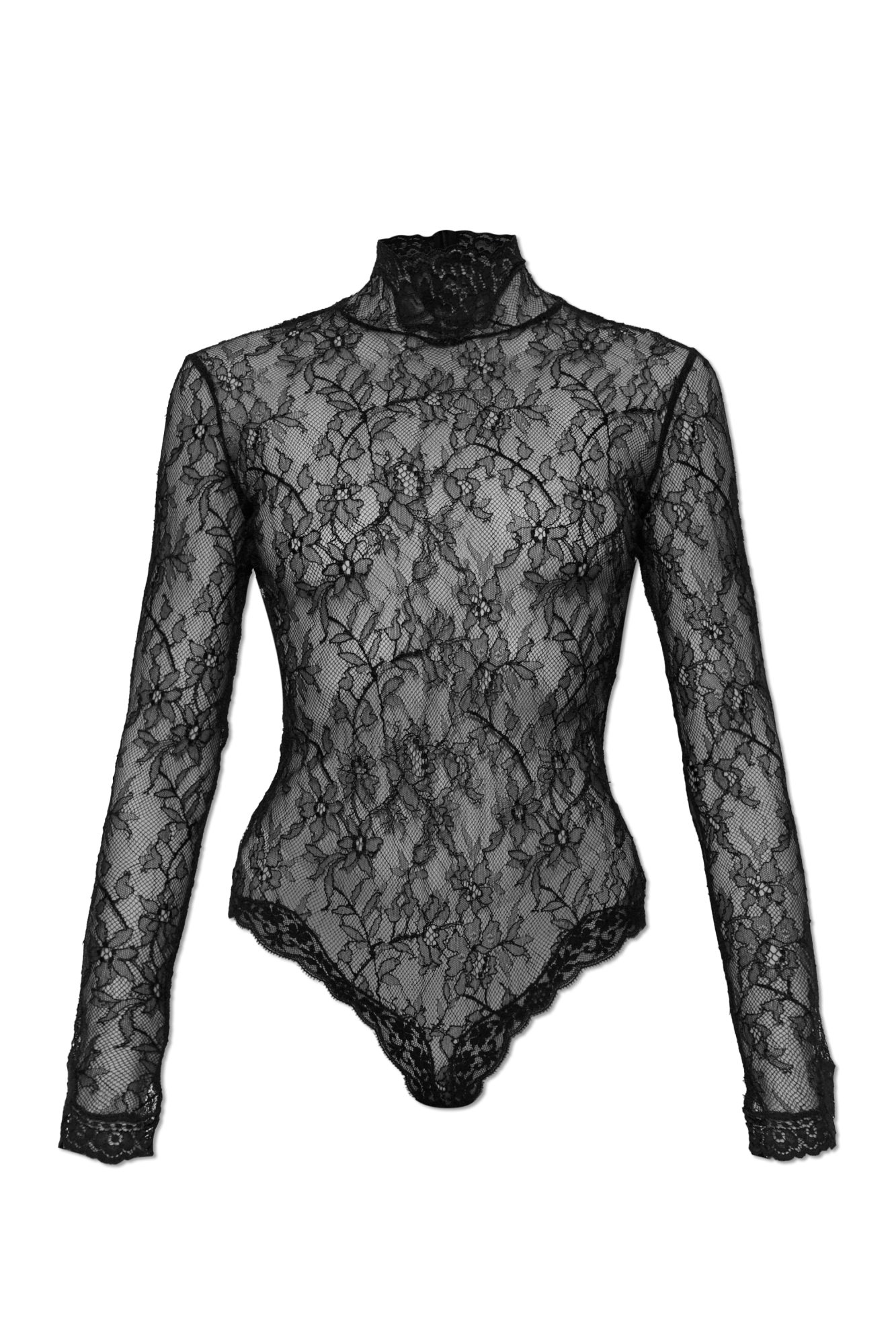Valentino Garavani Koronkowe Body, Kobiety, Czarny
