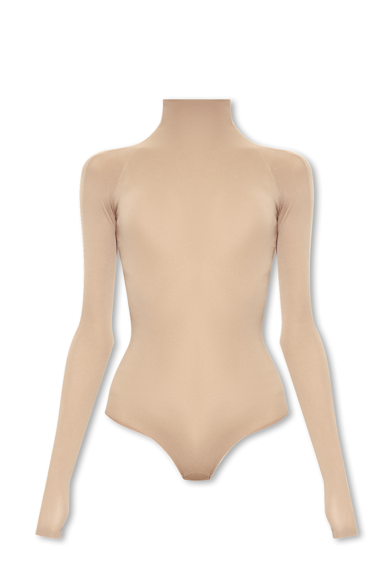 Alaïa Body Ze Stójką, Kobiety, Beżowy
