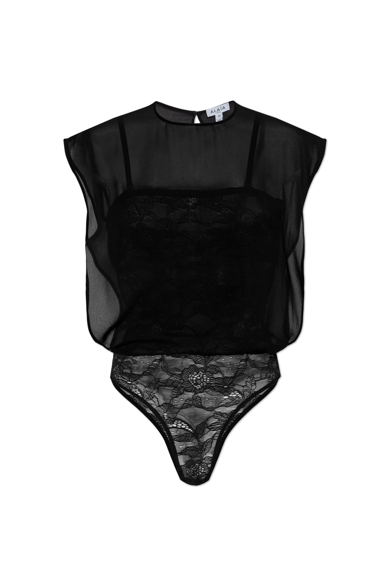 Alaïa Body Bez Rękawów, Kobiety, Czarny