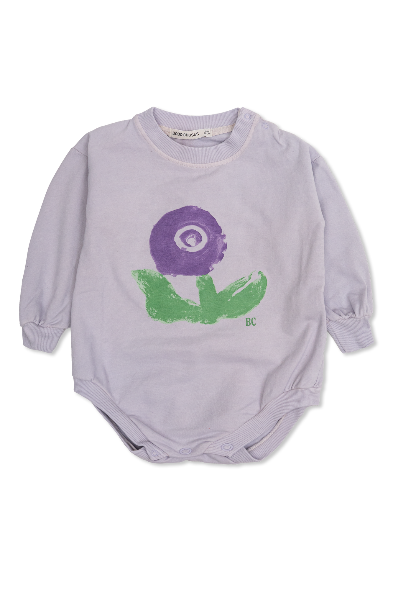 Bobo Choses Bawełniane Body Z Nadrukiem, Unisex, Fioletowy