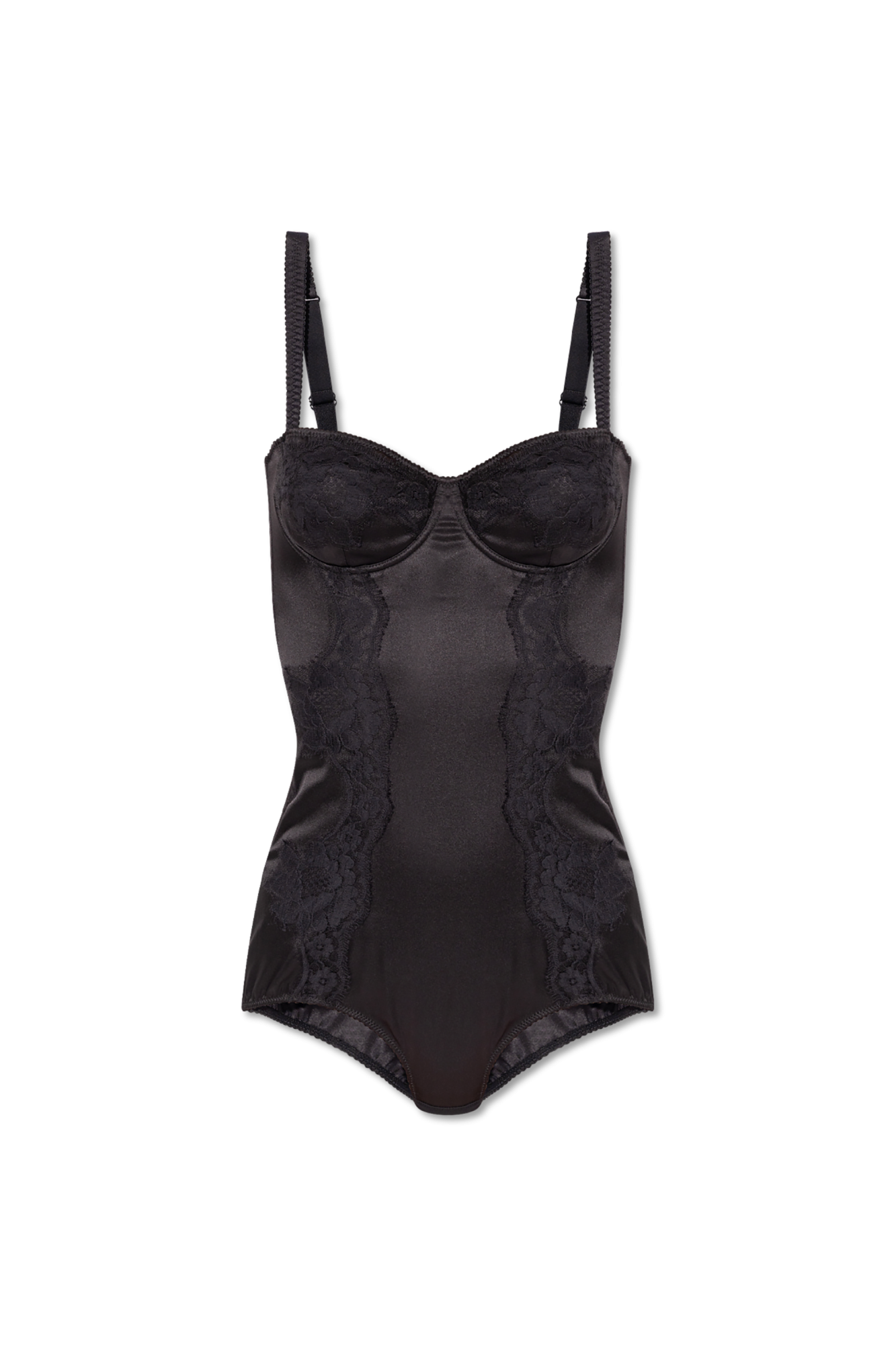 Dolce & Gabbana Jedwabne Body, Kobiety, Czarny