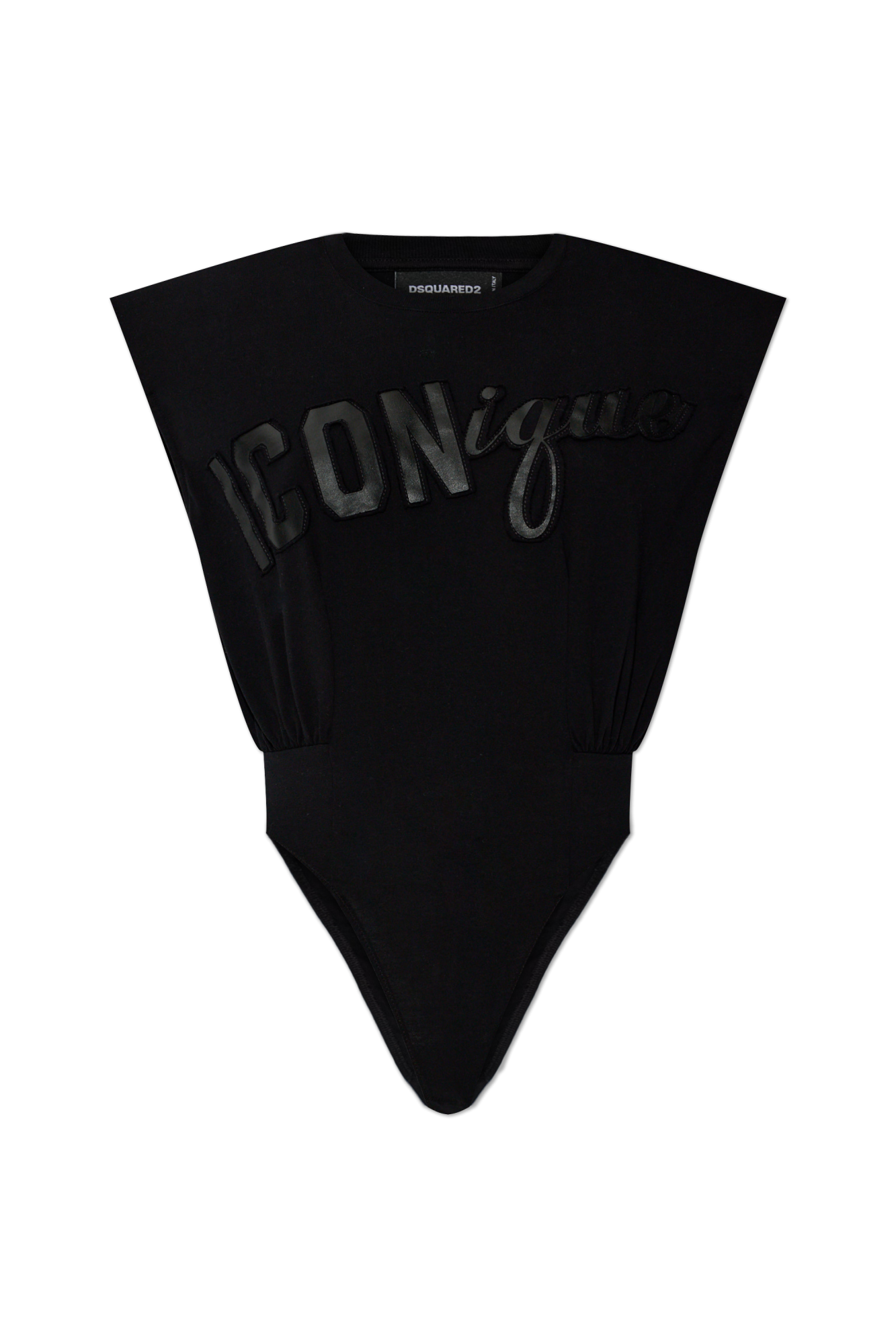Dsquared2 Body Z Poduszkami Na Ramionach, Kobiety, Czarny