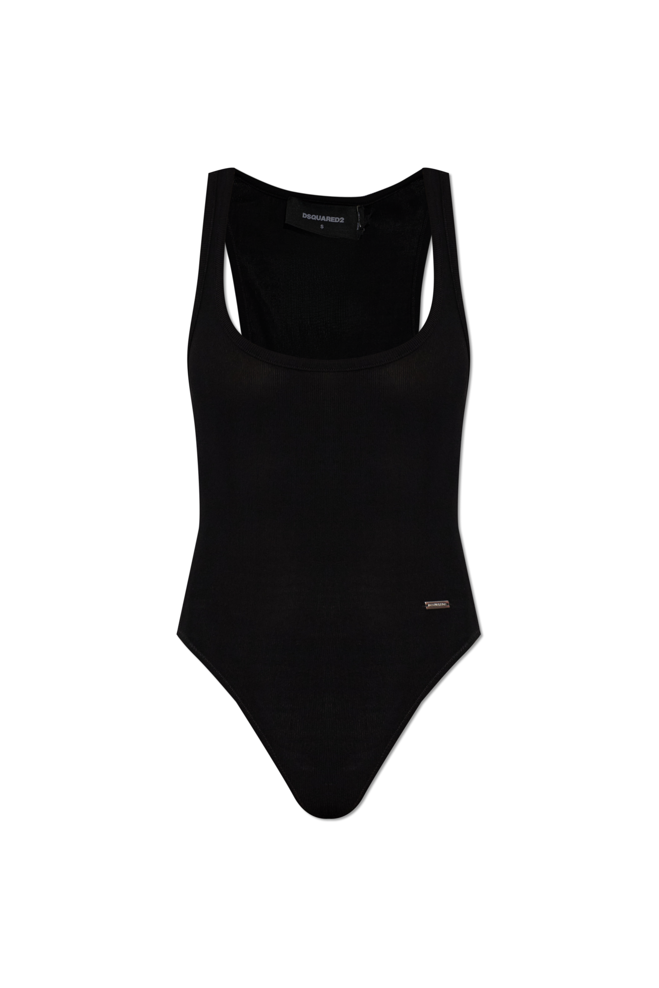 Dsquared2 Body Z Aplikacją Logo, Kobiety, Czarny