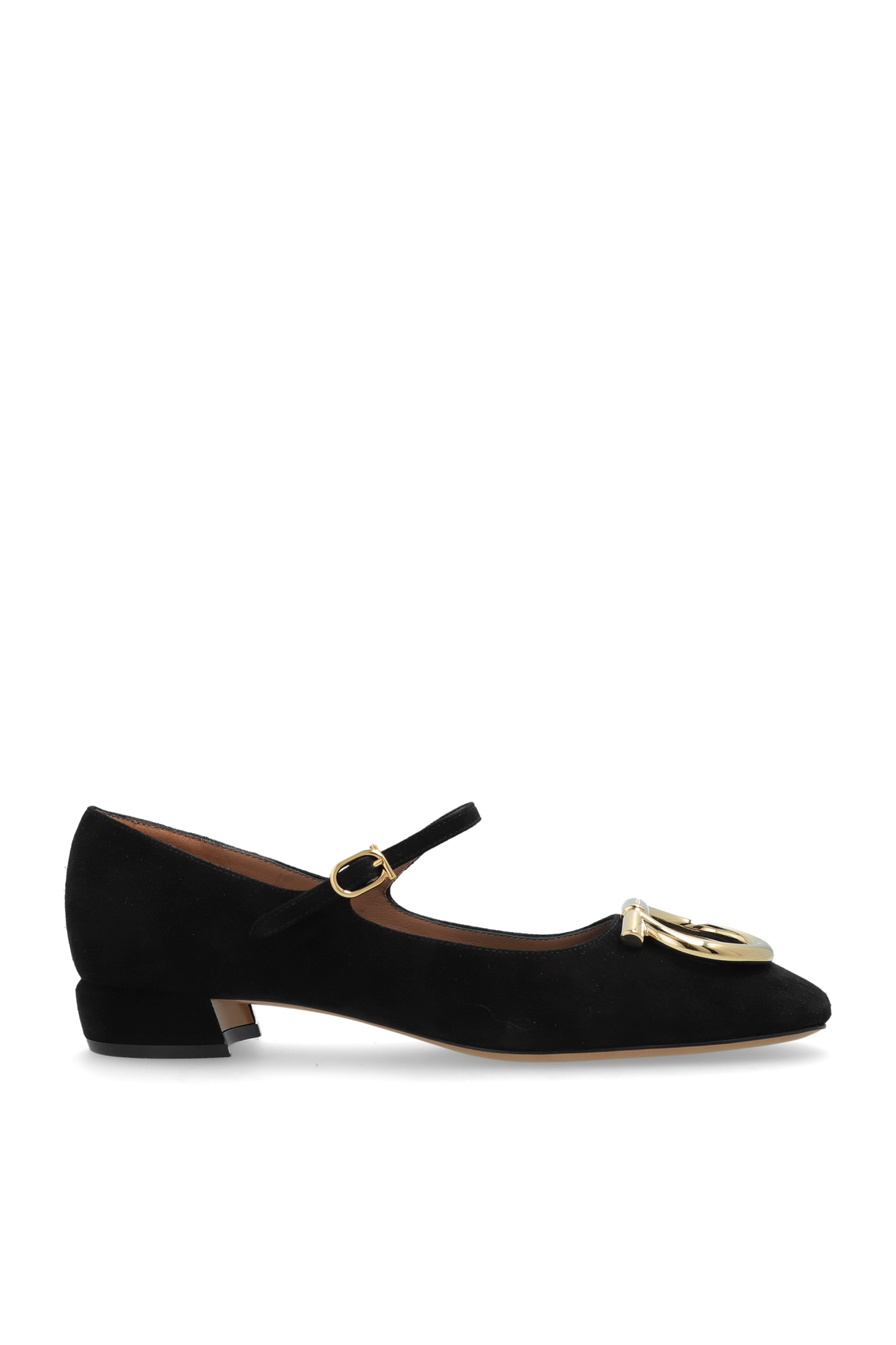 FERRAGAMO Zamszowe Buty Na Obcasie, Kobiety, Czarny