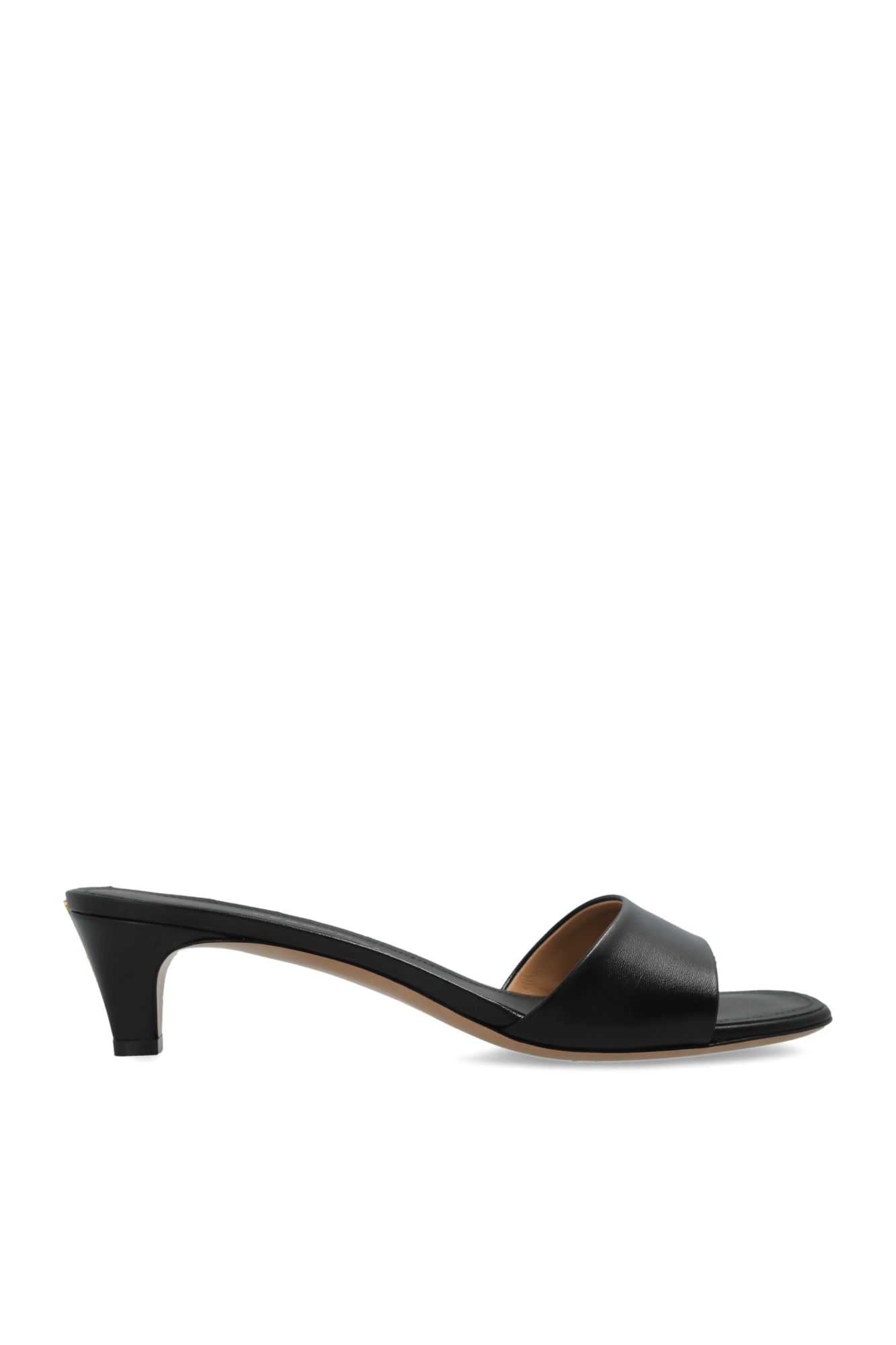 FERRAGAMO Klapki Na Obcasie `Tatiana`, Kobiety, Czarny
