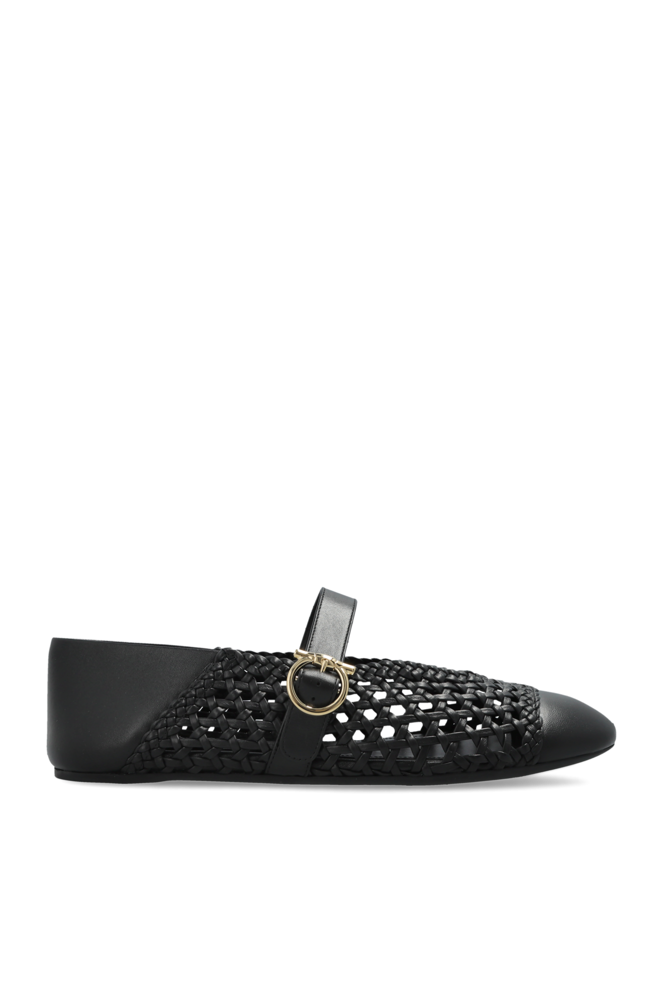 FERRAGAMO Baleriny `Nena`, Kobiety, Czarny