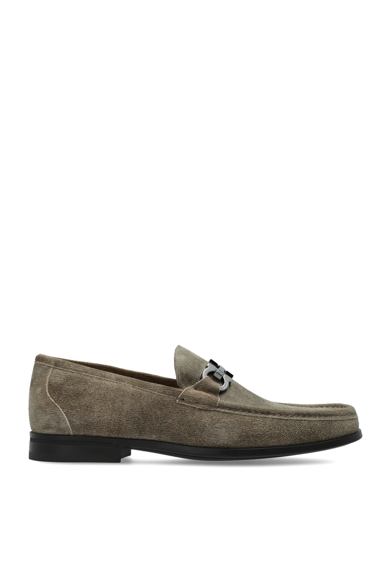 FERRAGAMO Buty `Grandioso2` Typu `loafers`, Mężczyźni, Szary