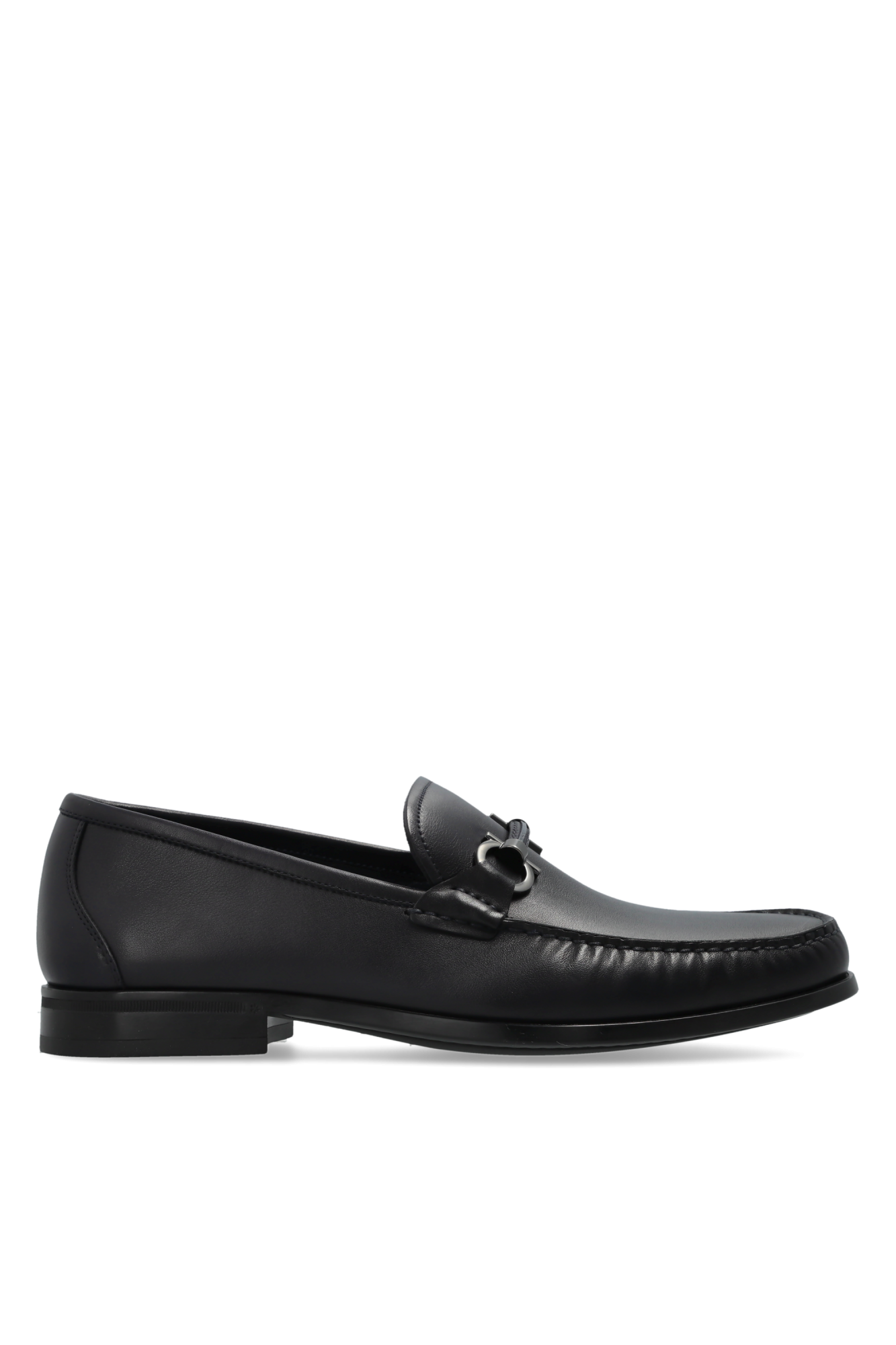 FERRAGAMO Skórzane Buty ‘Supreme’ Typu ‘lofers’, Mężczyźni, Granatowy