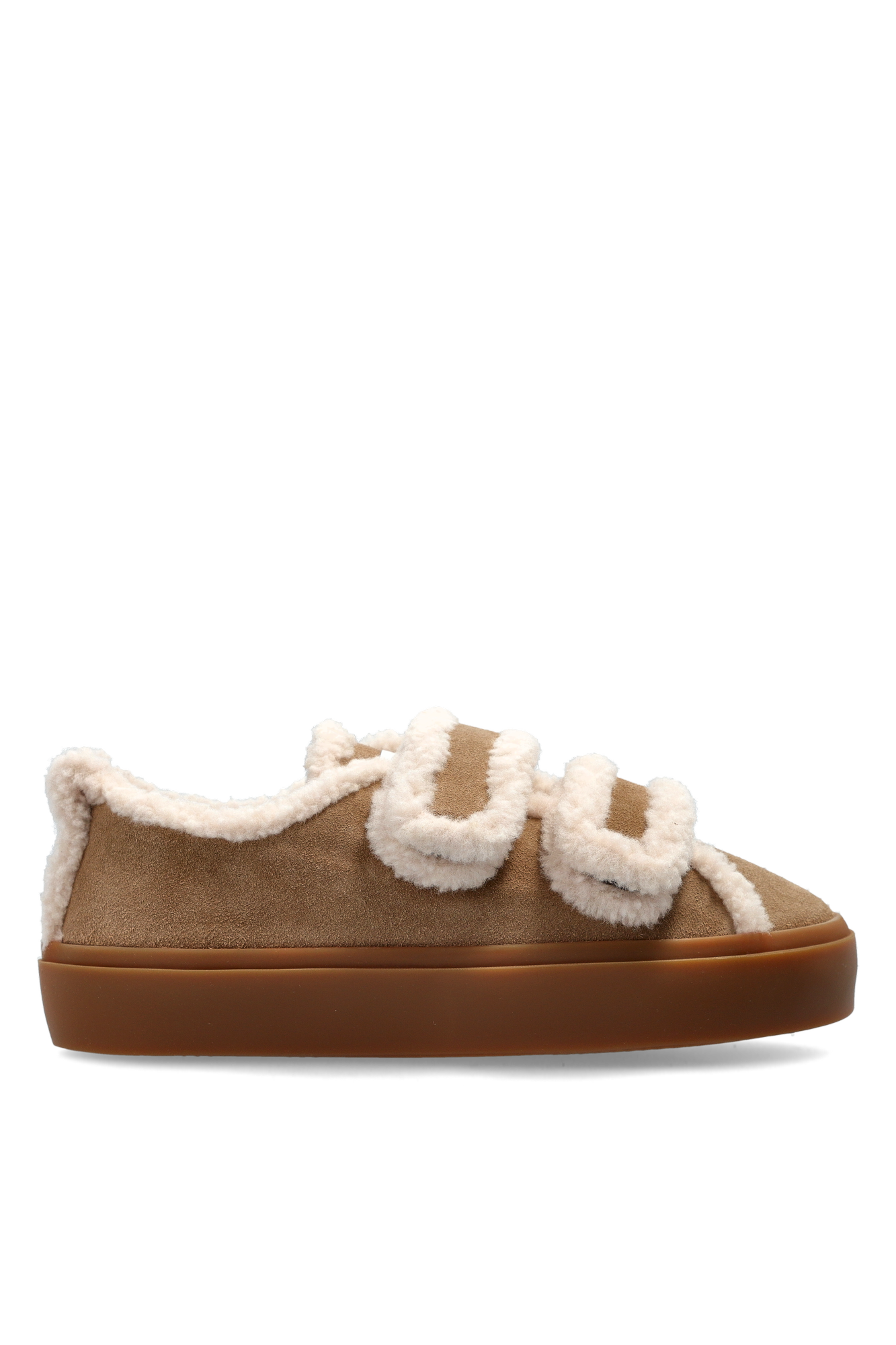 Inuikii Buty Sportowe ‘Shearling Low Velcro’, Kobiety, Brązowy