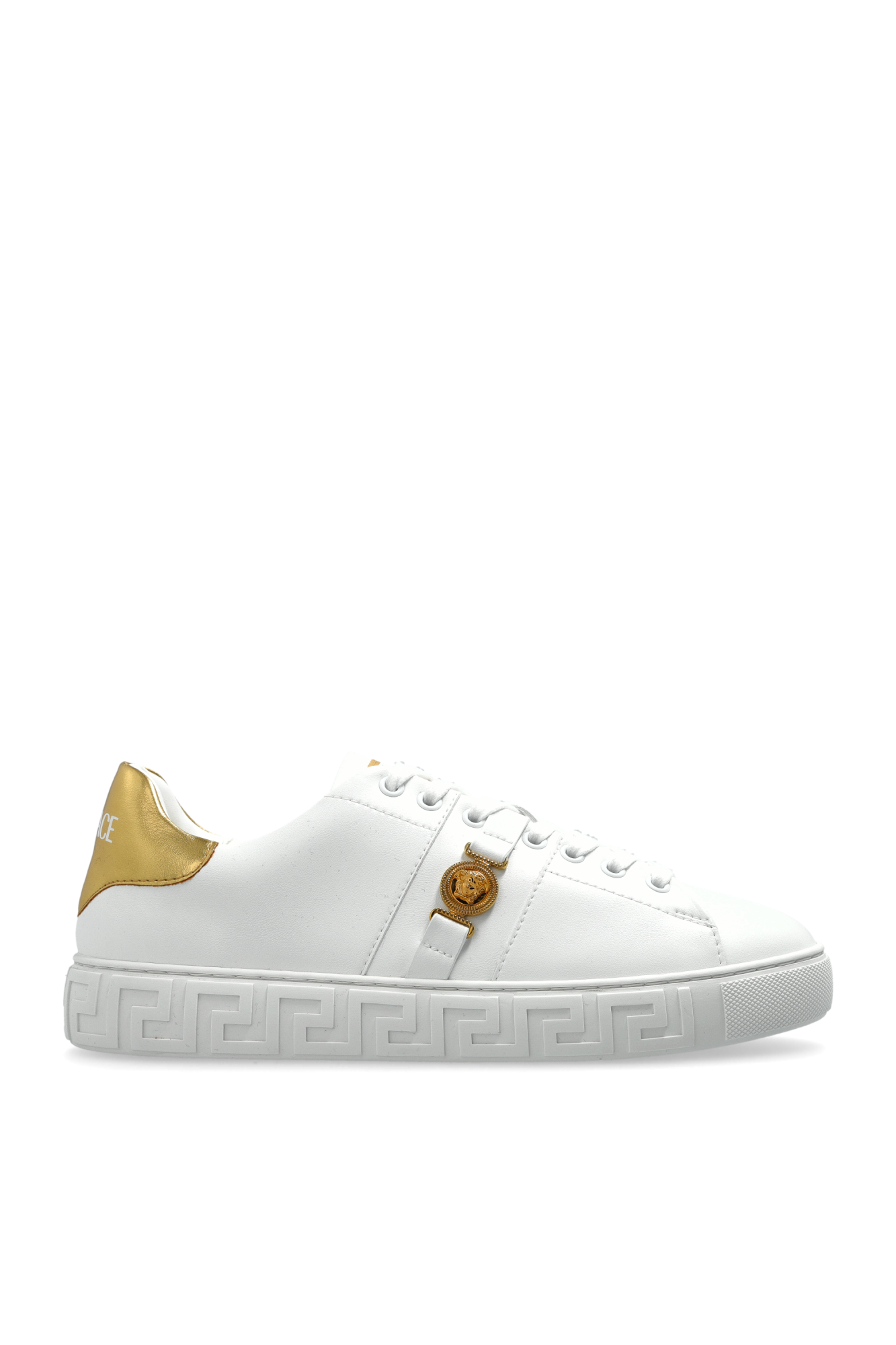 Versace Buty Sportowe Z Logo, Kobiety, Biały