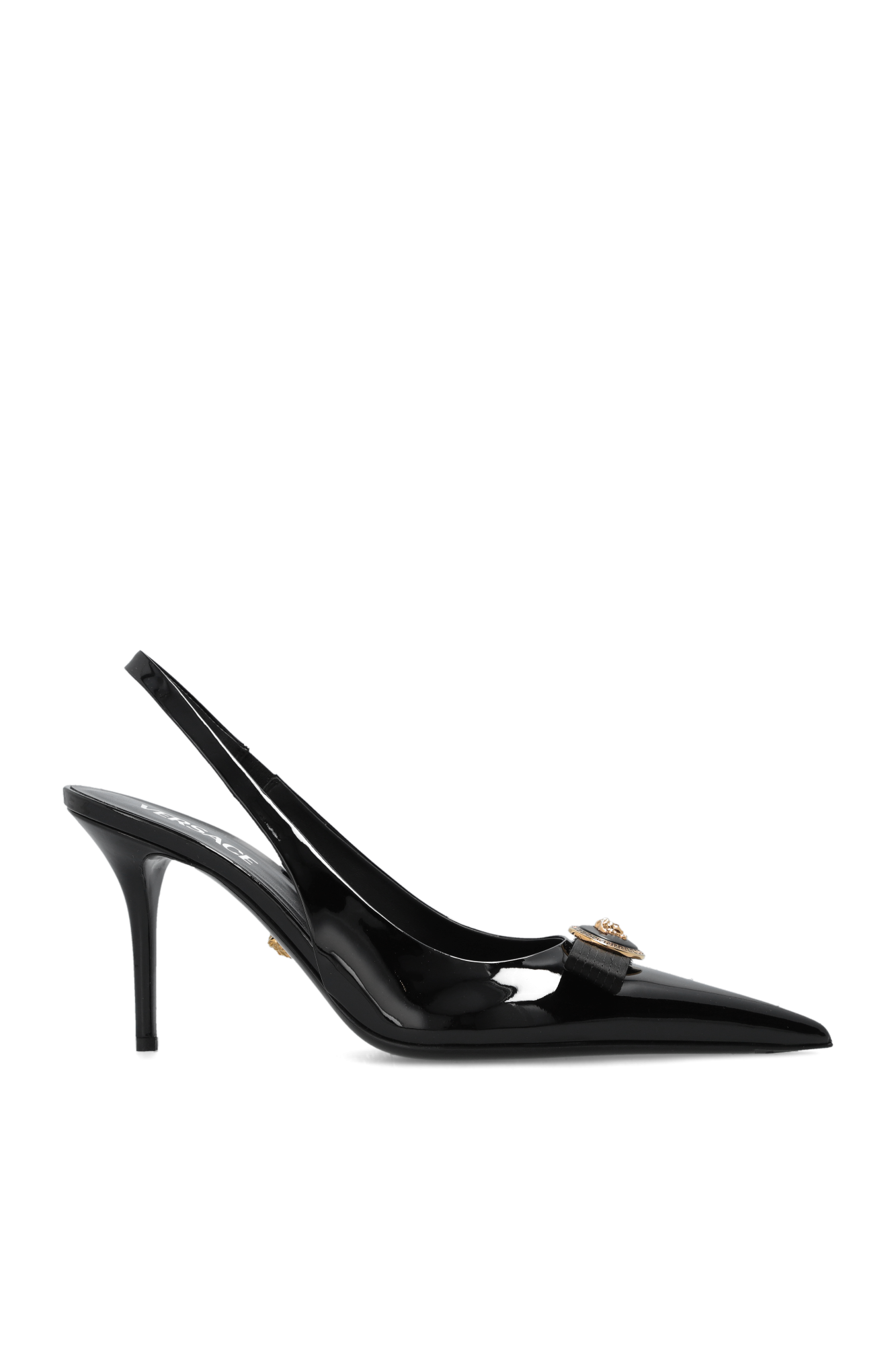 Versace Buty Na Obcasie, Kobiety, Czarny