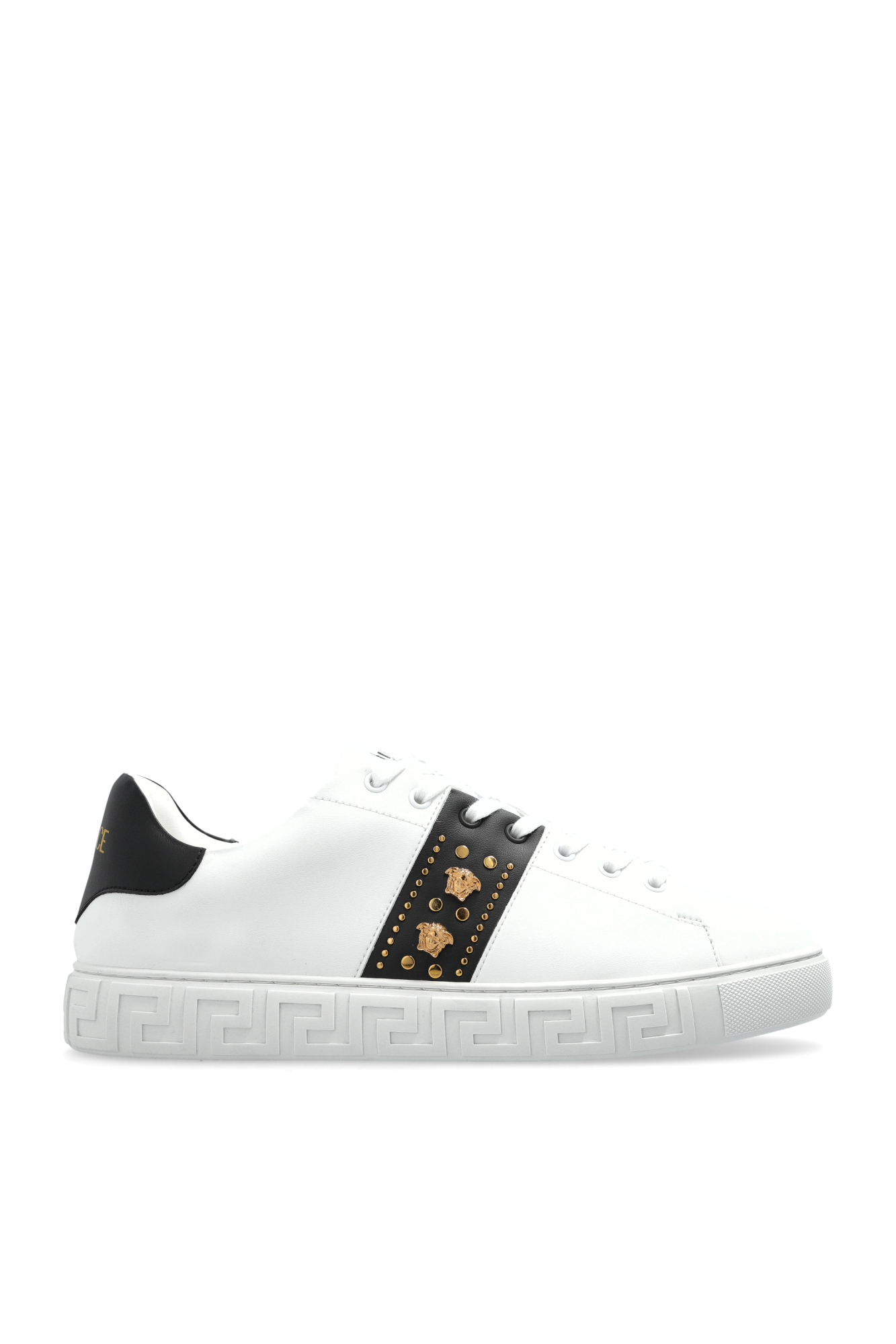 Versace Buty Sportowe Z Logo, Mężczyźni, Biały