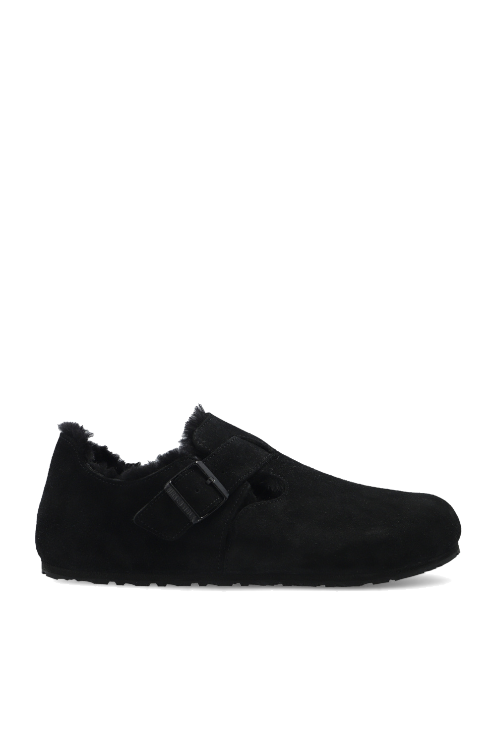 Birkenstock Zamszowe Buty ‘London’, Mężczyźni, Czarny