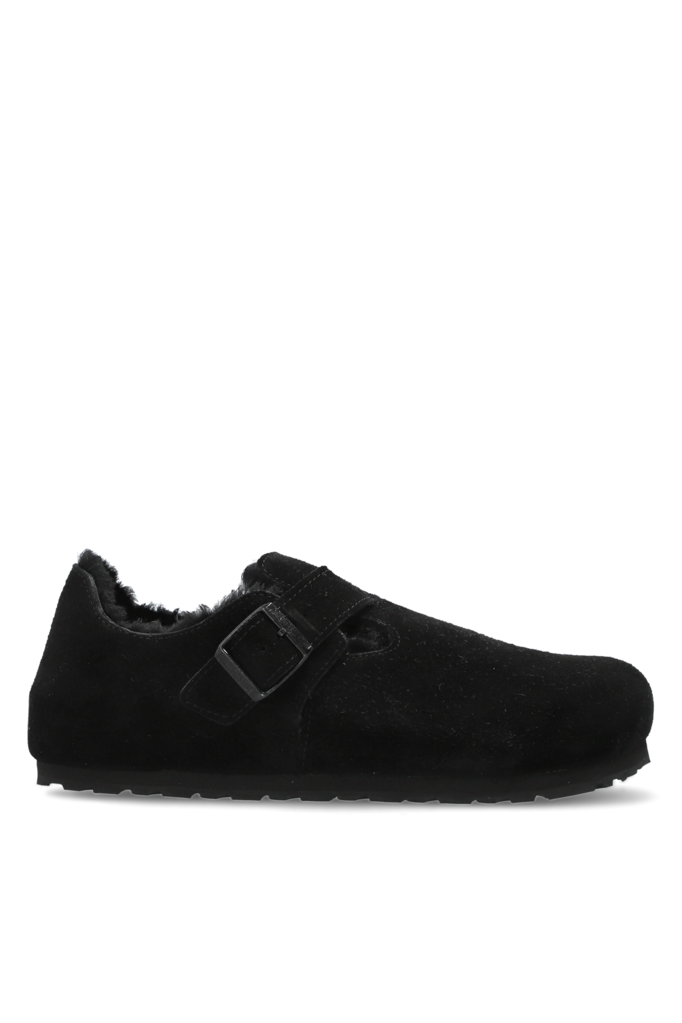 Birkenstock Buty ‘London Shearling’, Kobiety, Czarny