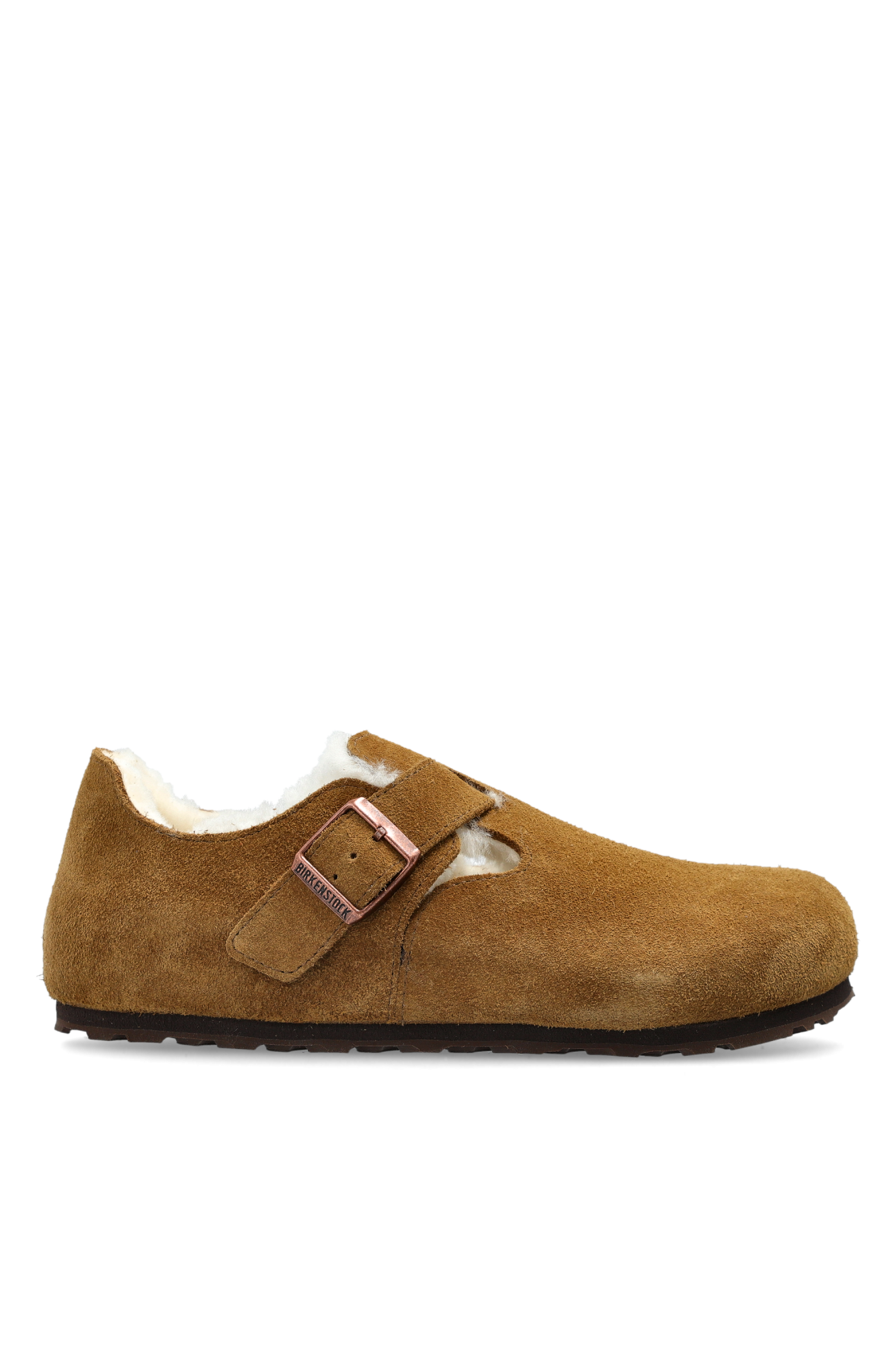 Birkenstock Buty ‘London Shearling’, Kobiety, Brązowy