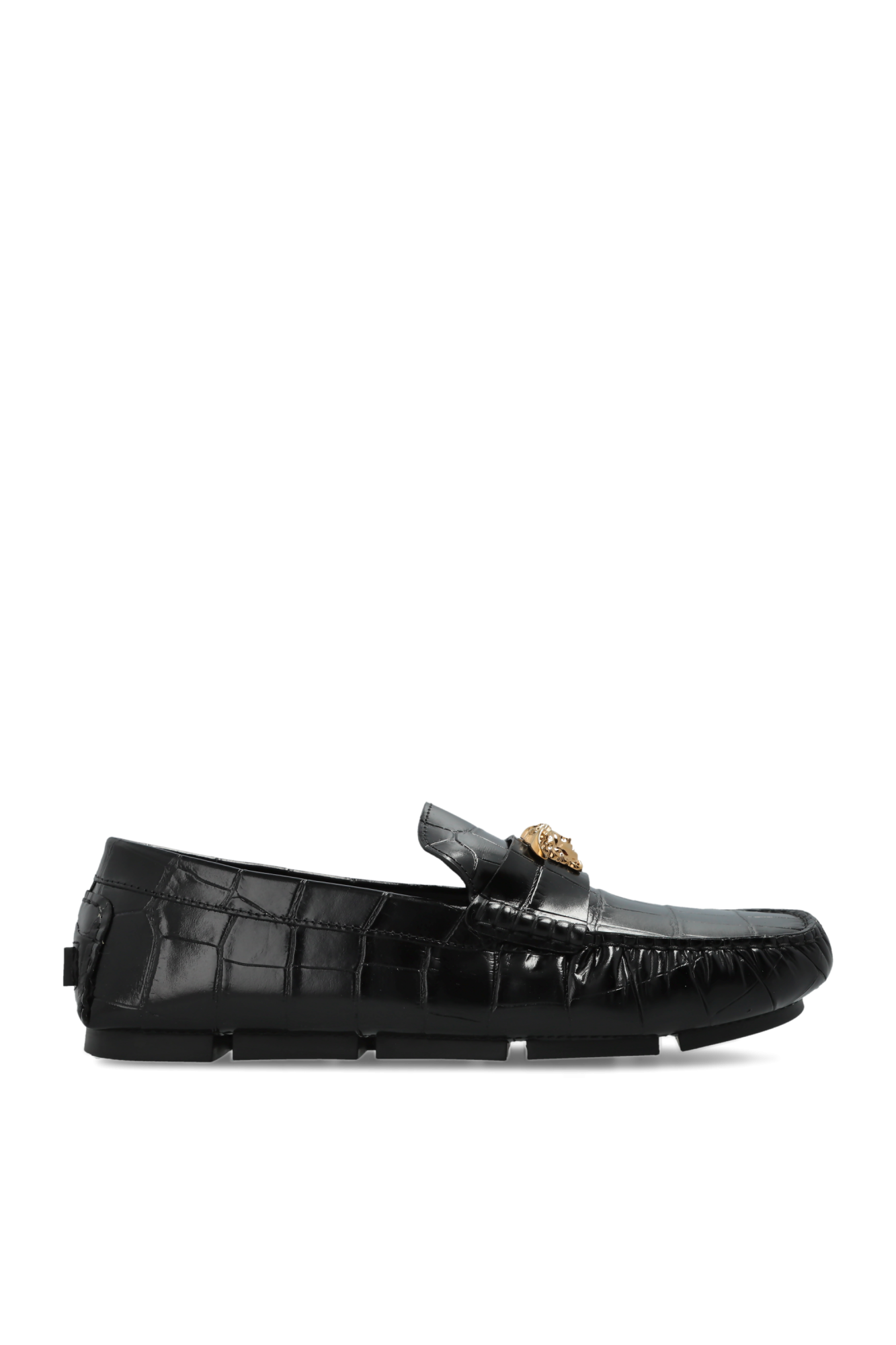 Versace Mokasyny `Drivers`, Mężczyźni, Czarny