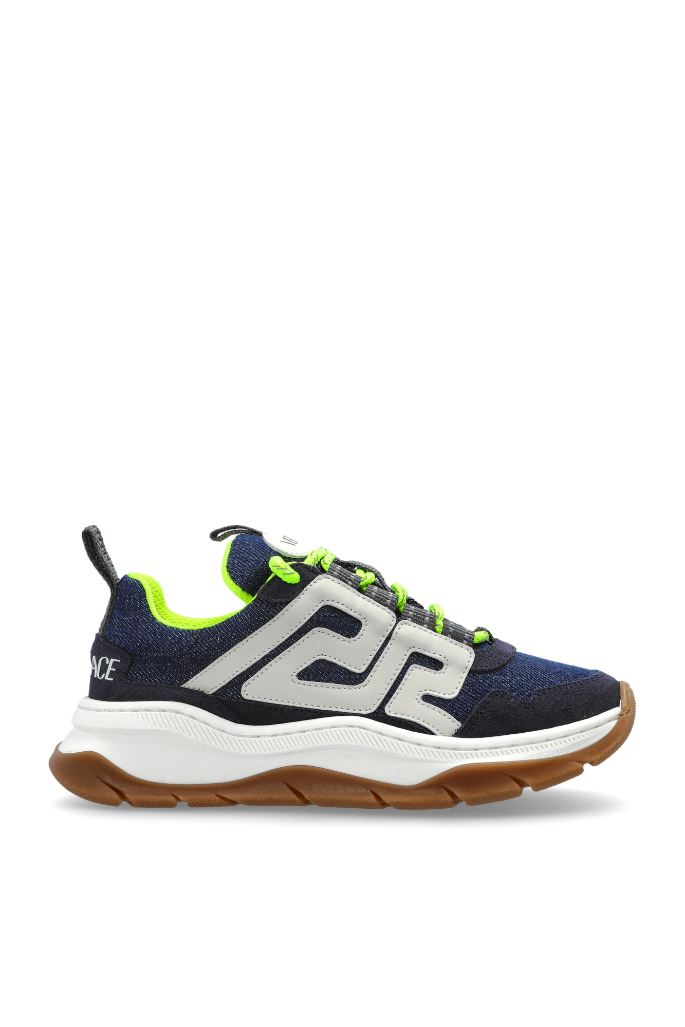 Versace Kids Buty Sportowe Z Logo, Unisex, Granatowy