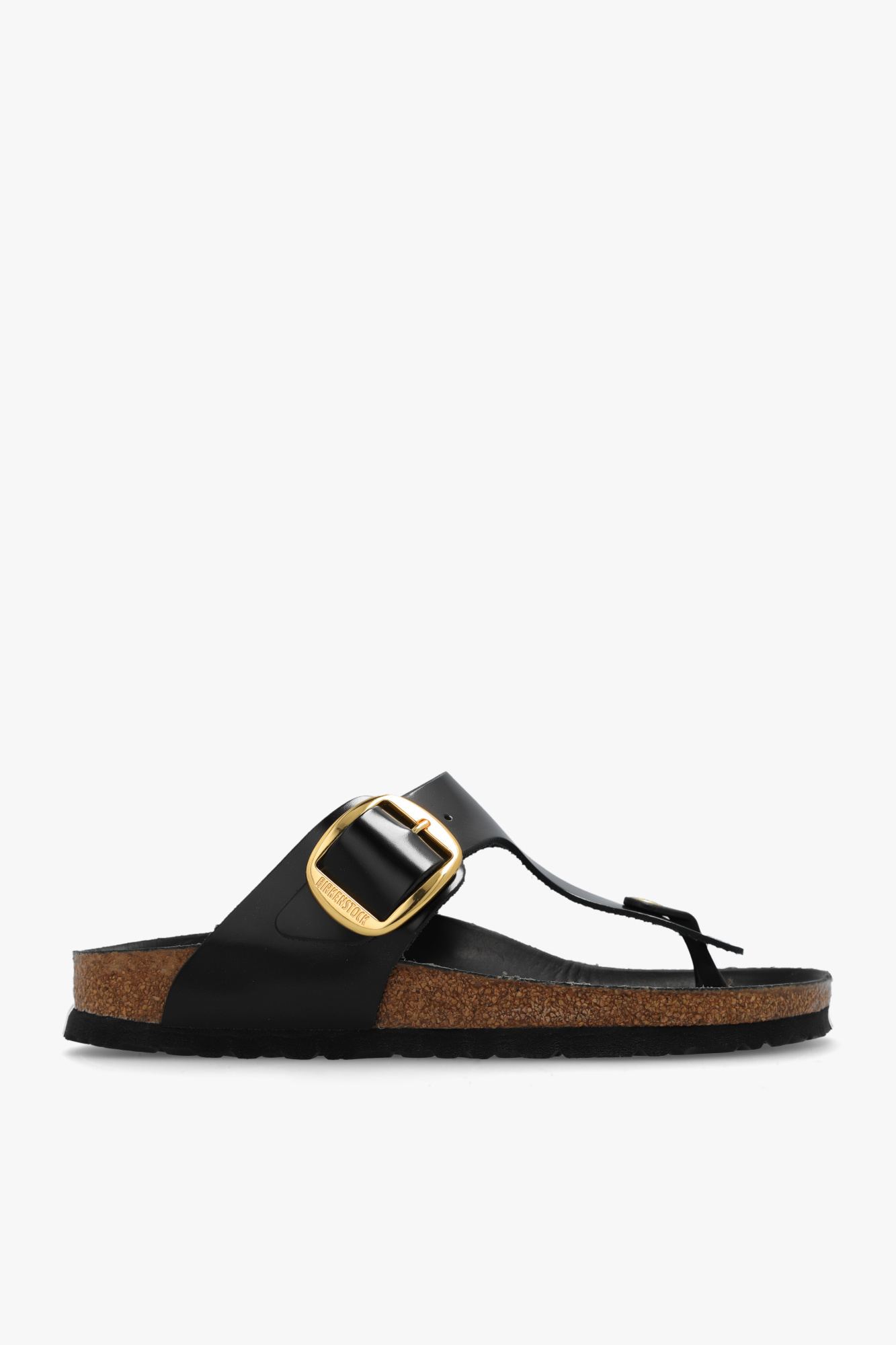 Birkenstock Klapki ‘Gizeh Big Buckle’, Kobiety, Czarny