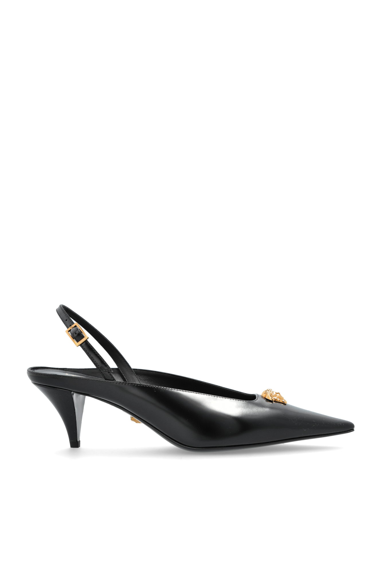 Versace Buty Na Obcasie `La Medusa`, Kobiety, Czarny
