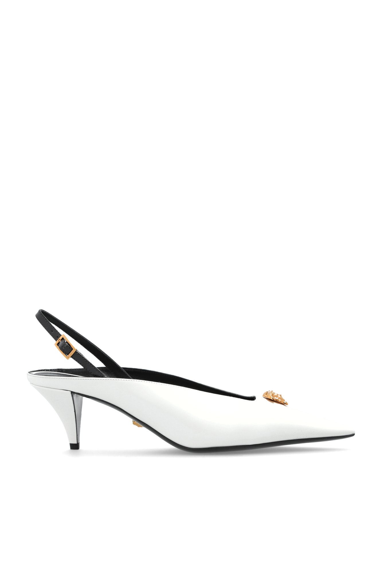 Versace Buty Na Obcasie, Kobiety, Biały