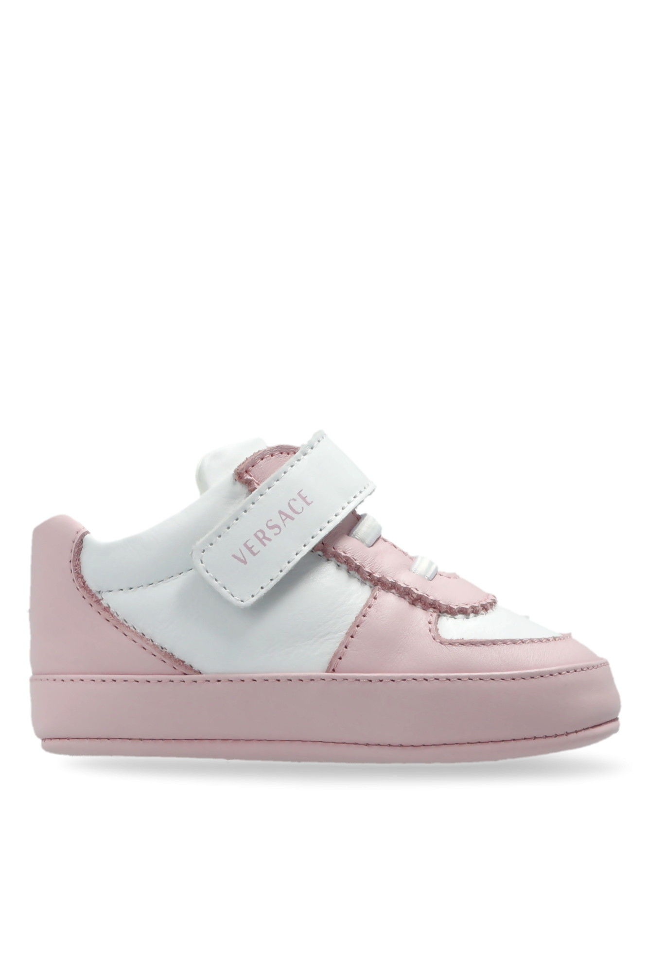 Versace Kids Skórzane Buty Niemowlęce, Unisex, Różowy