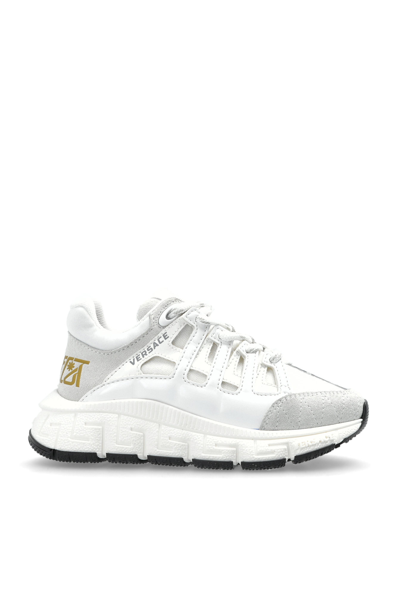 Versace Kids Buty Sportowe Z Logo, Unisex, Biały
