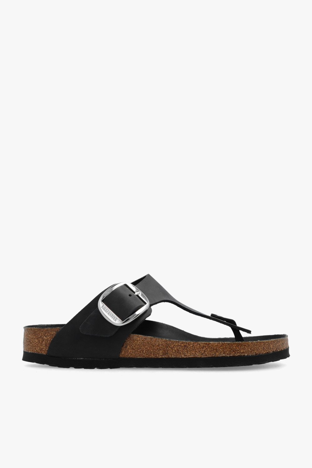 Birkenstock Klapki ‘Gizeh Big Buckle’, Kobiety, Czarny