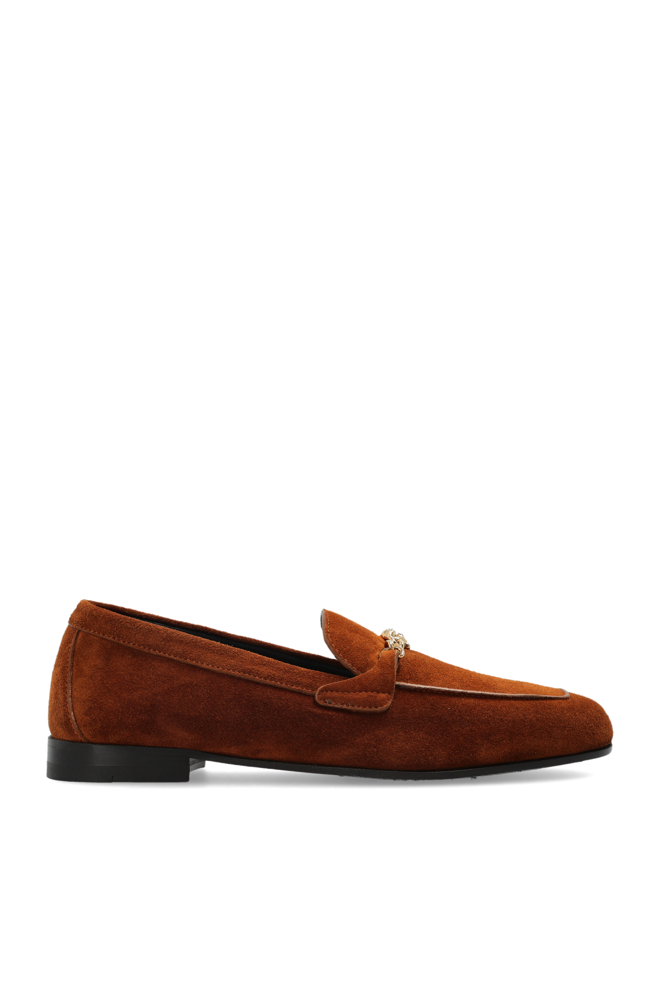 Versace Zamszowe Buty Typu `loafers`, Kobiety, Brązowy