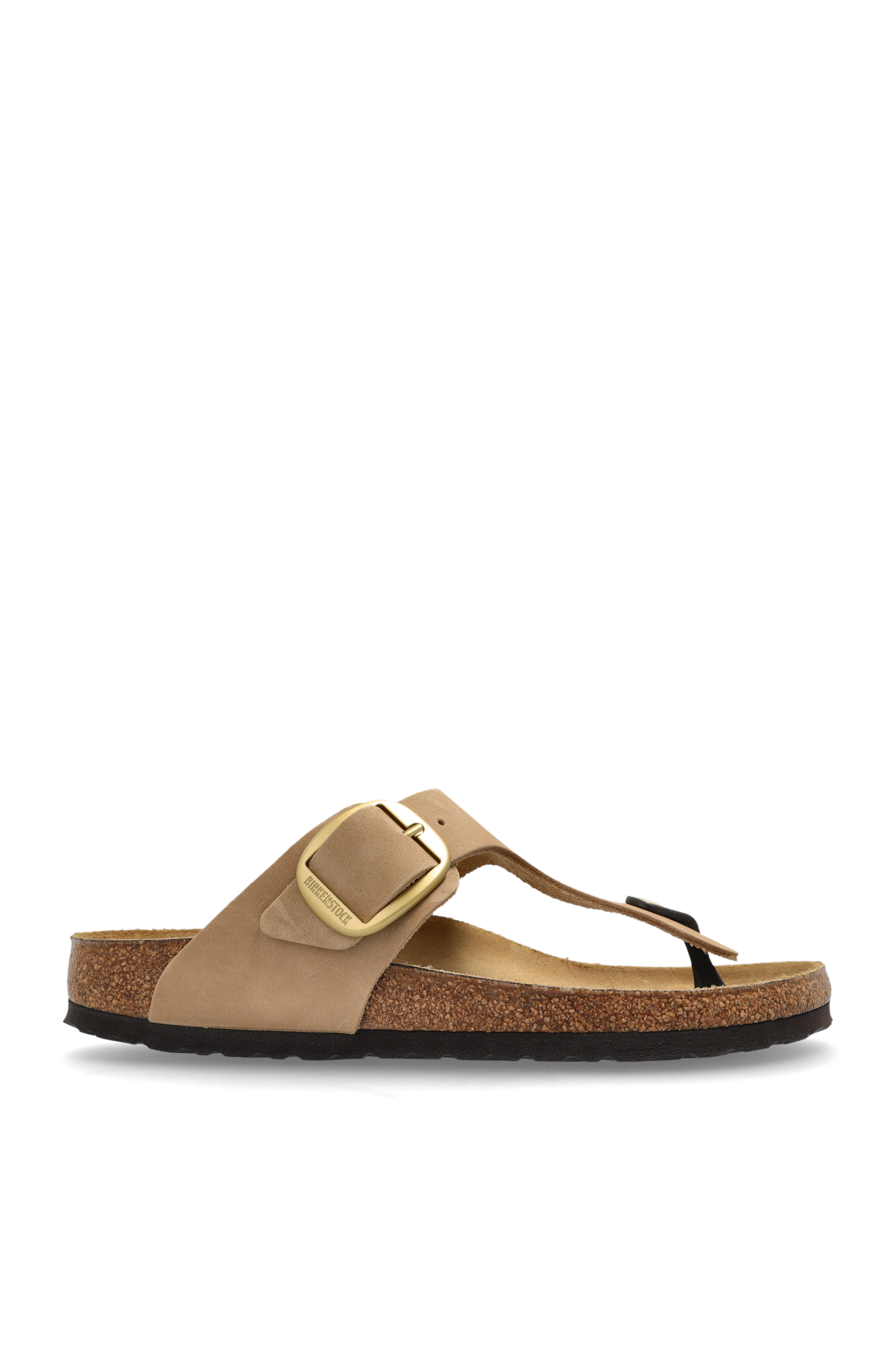 Birkenstock Klapki ‘Gizeh Big Buckle’, Kobiety, Beżowy