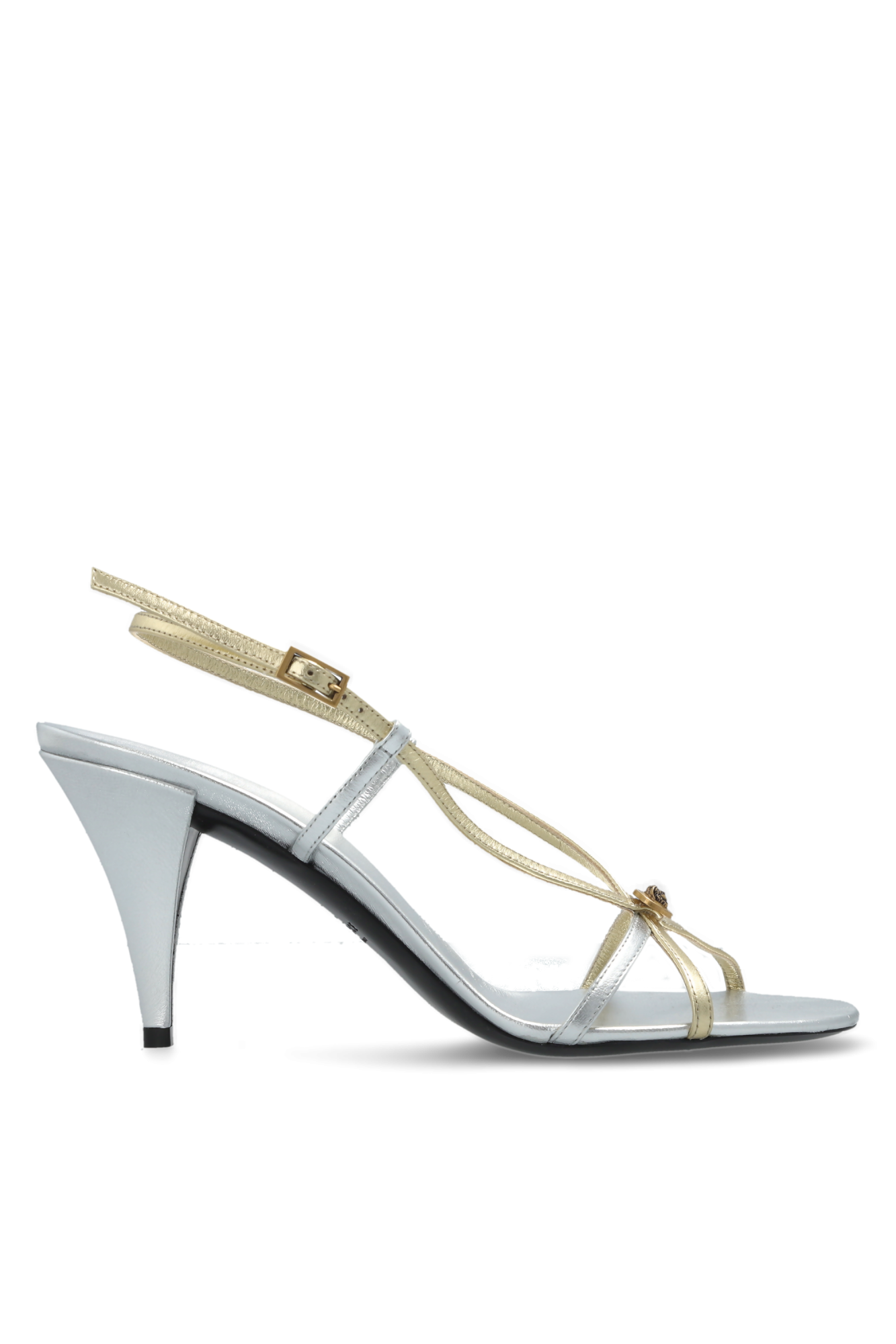 Versace Sandały Na Obcasie `Valentina`, Kobiety, Srebrny