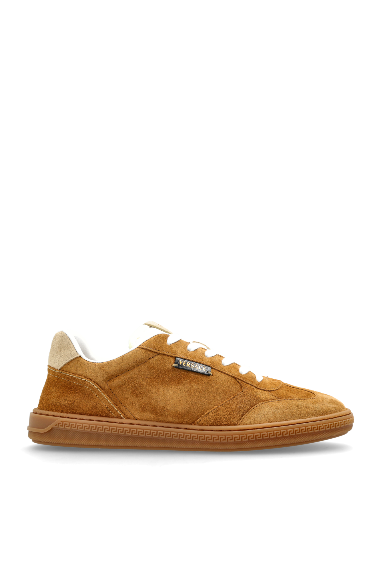 Versace Zamszowe Buty Sportowe `Greca`, Kobiety, Brązowy