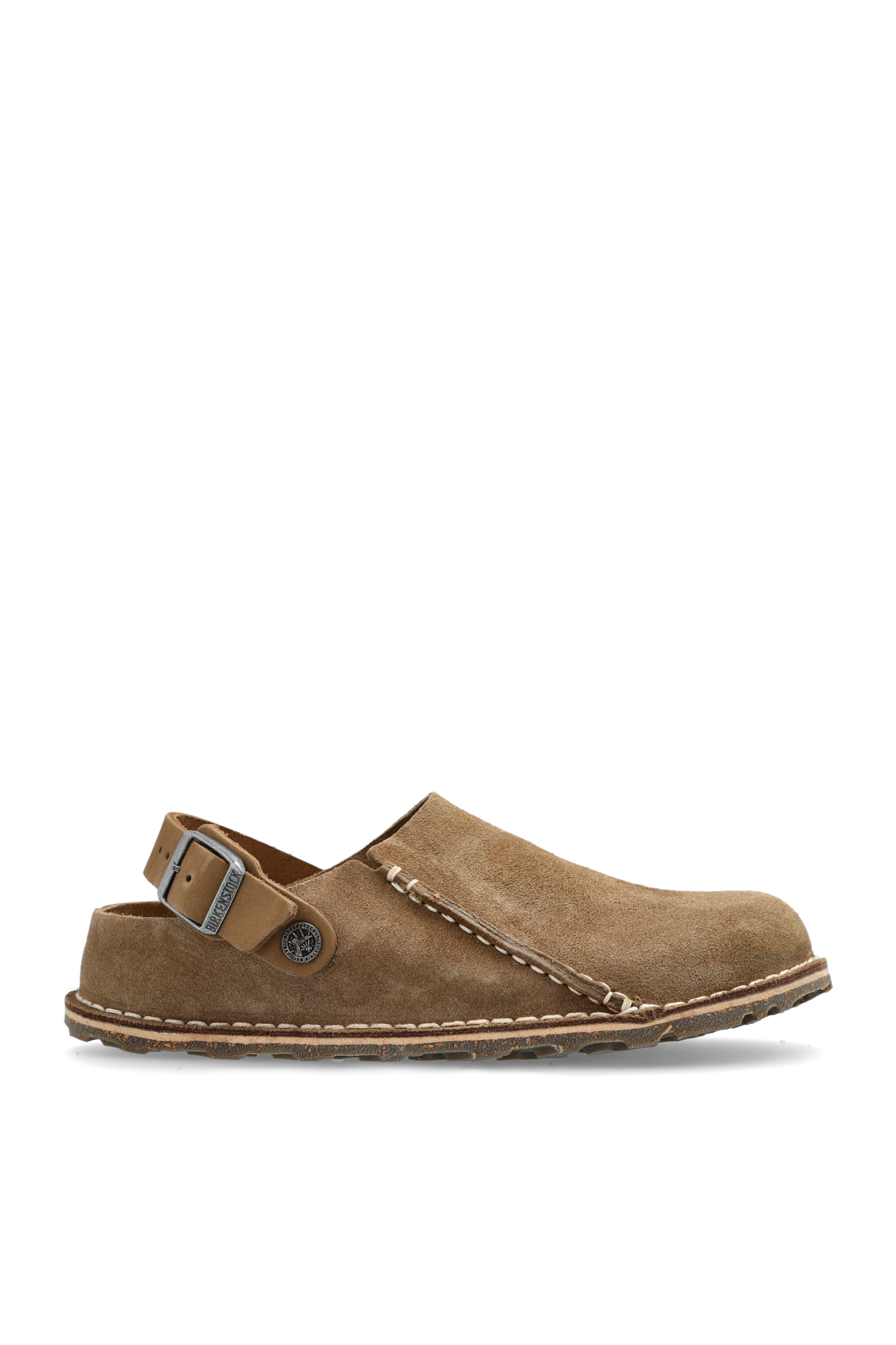 Birkenstock Klapki `Lutry Premium Suede`, Kobiety, Beżowy