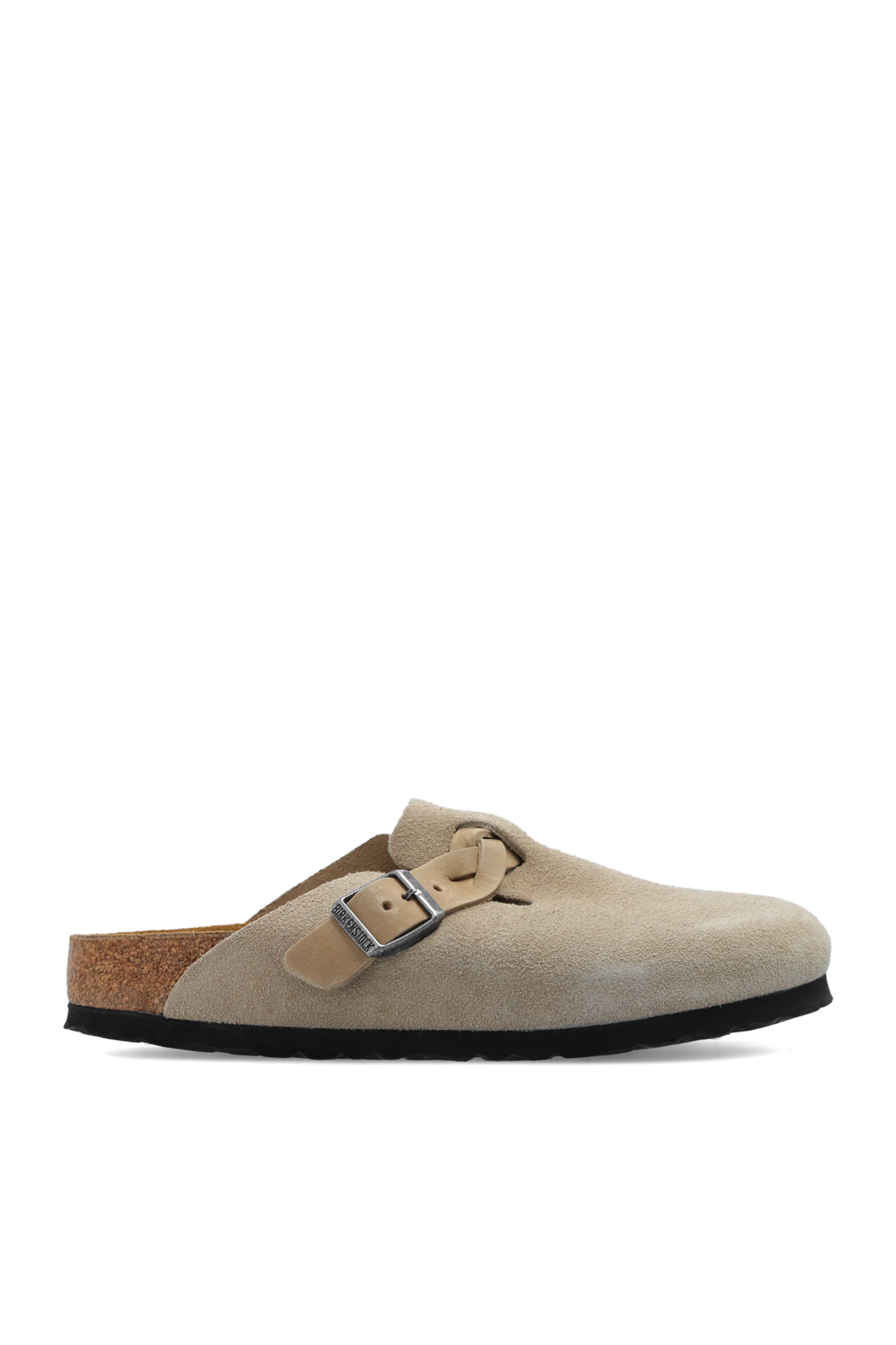 Birkenstock Klapki ‘Boston Braided’, Kobiety, Beżowy
