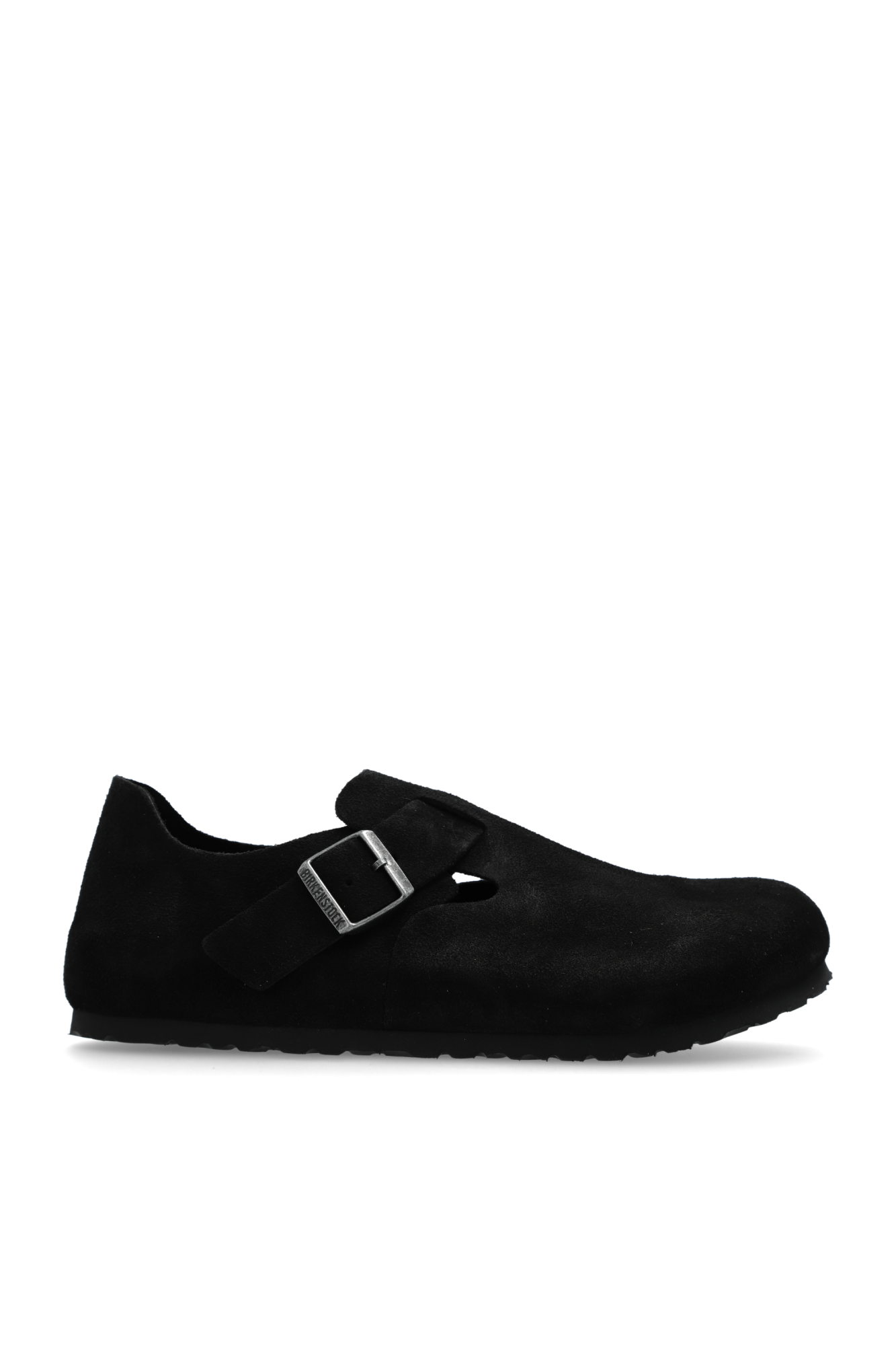 Birkenstock Zamszowe Buty ‘London BS’, Mężczyźni, Czarny